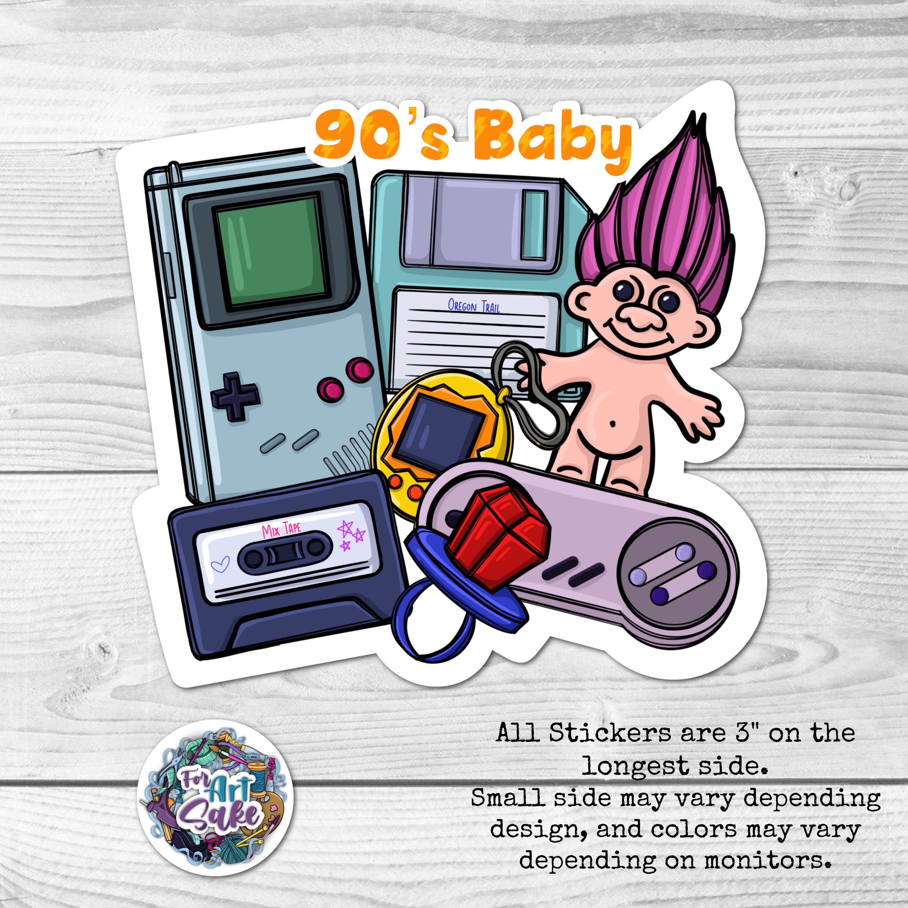 90's Baby Sticker