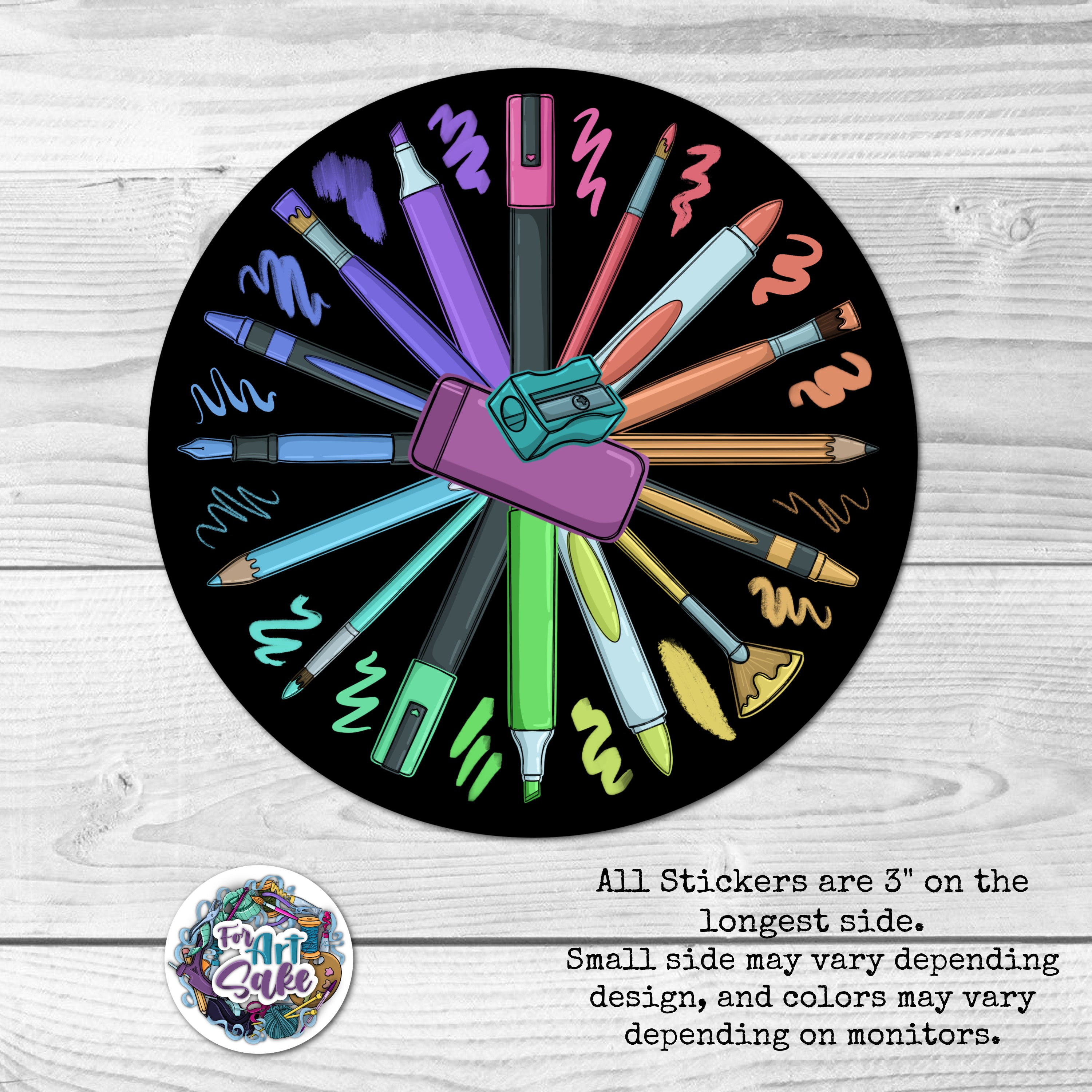 Art Wheel Sticker