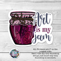 Art is my Jam! Sticker