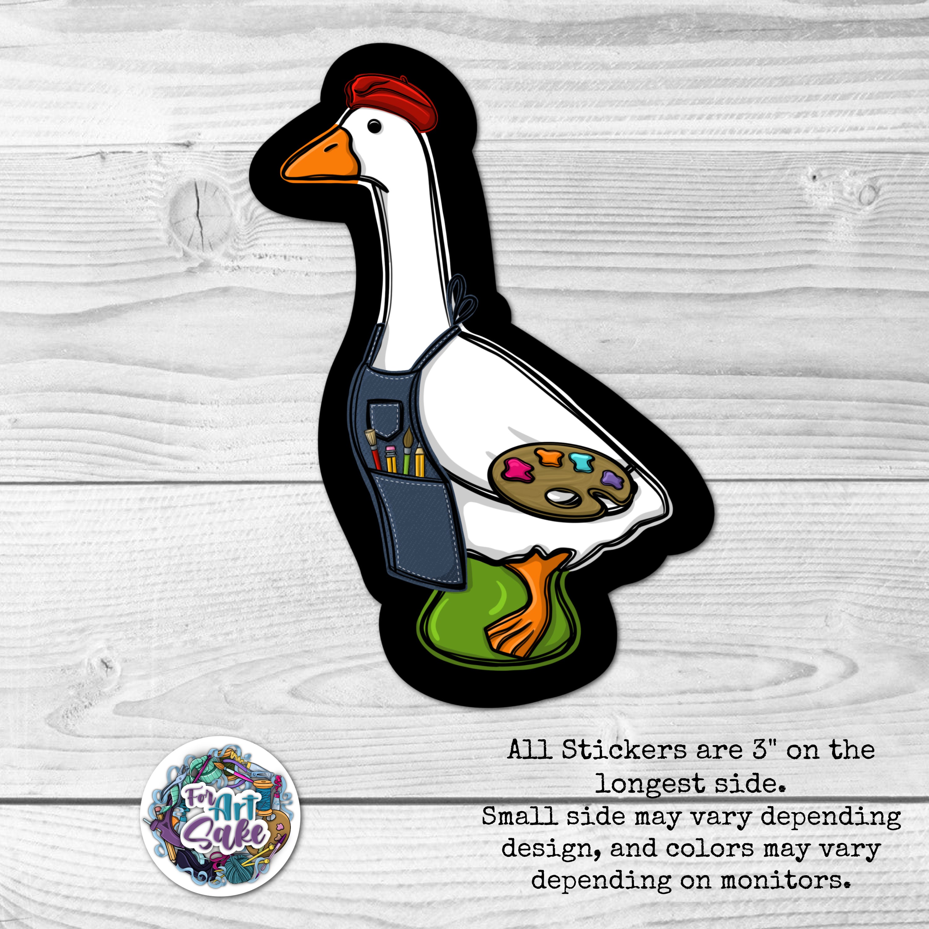 Artsy Goosey- Sticker