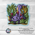 Axolotl Art- Sticker
