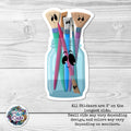 Brush Buds Sticker