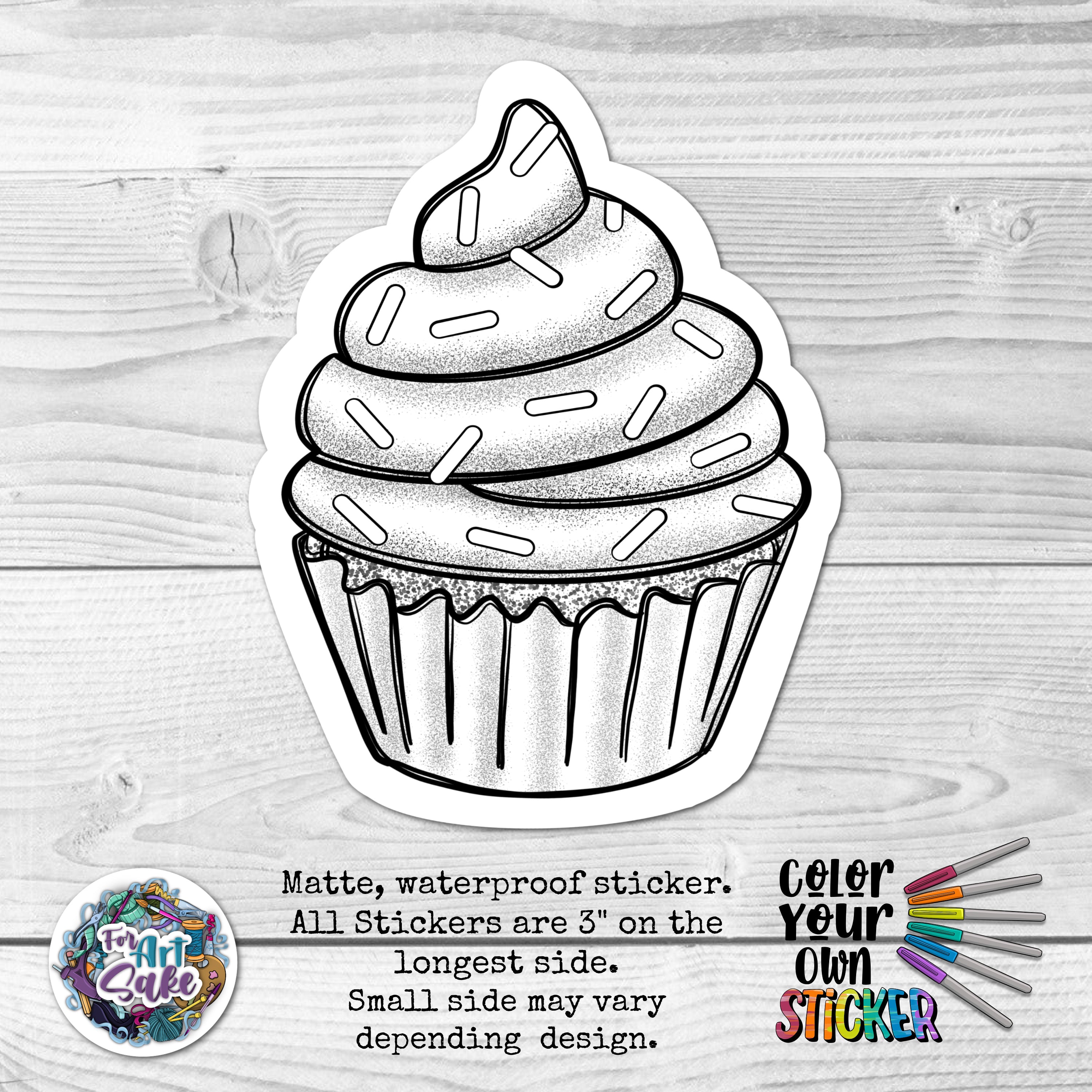 Cupcake CYO Sticker