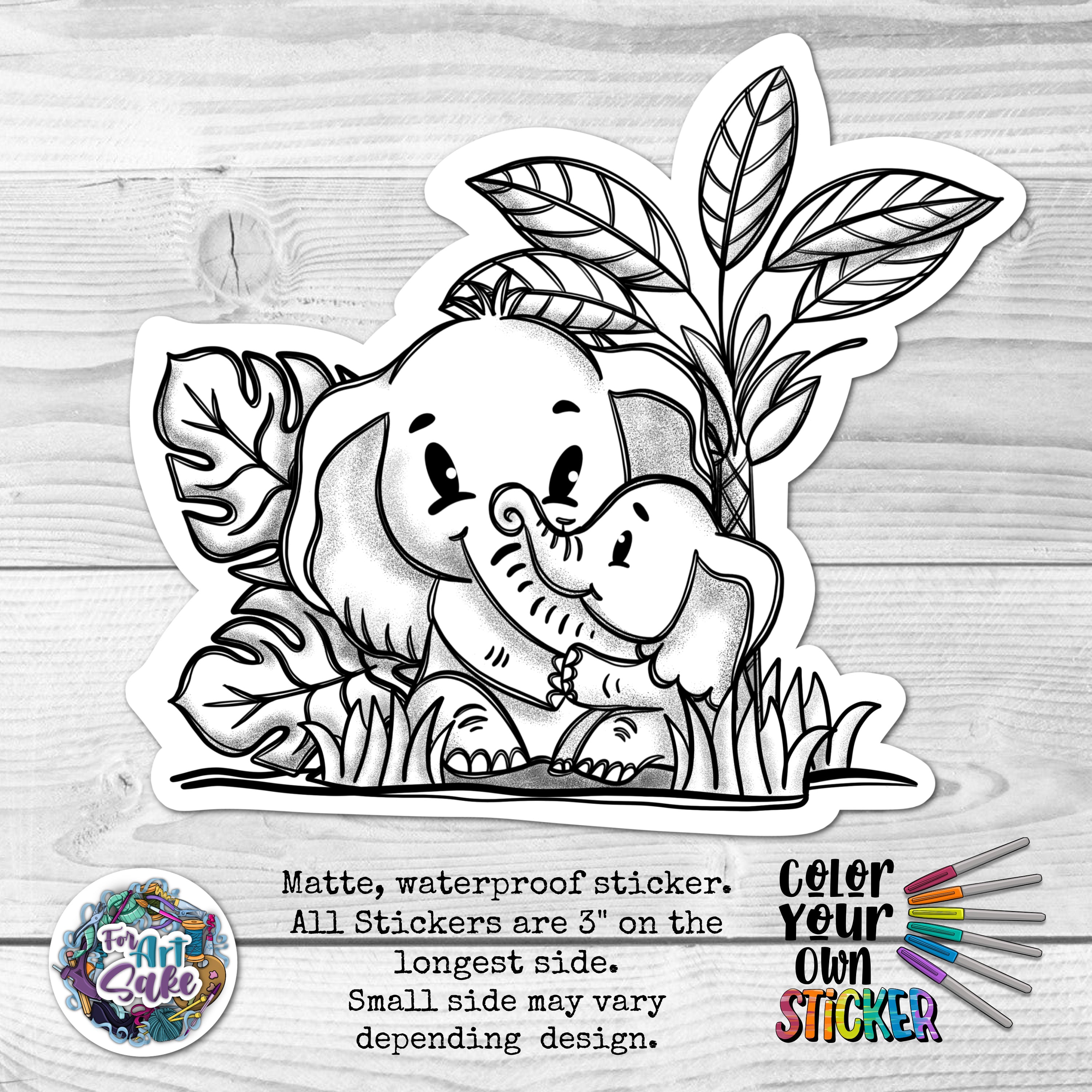 Elephants CYO Sticker