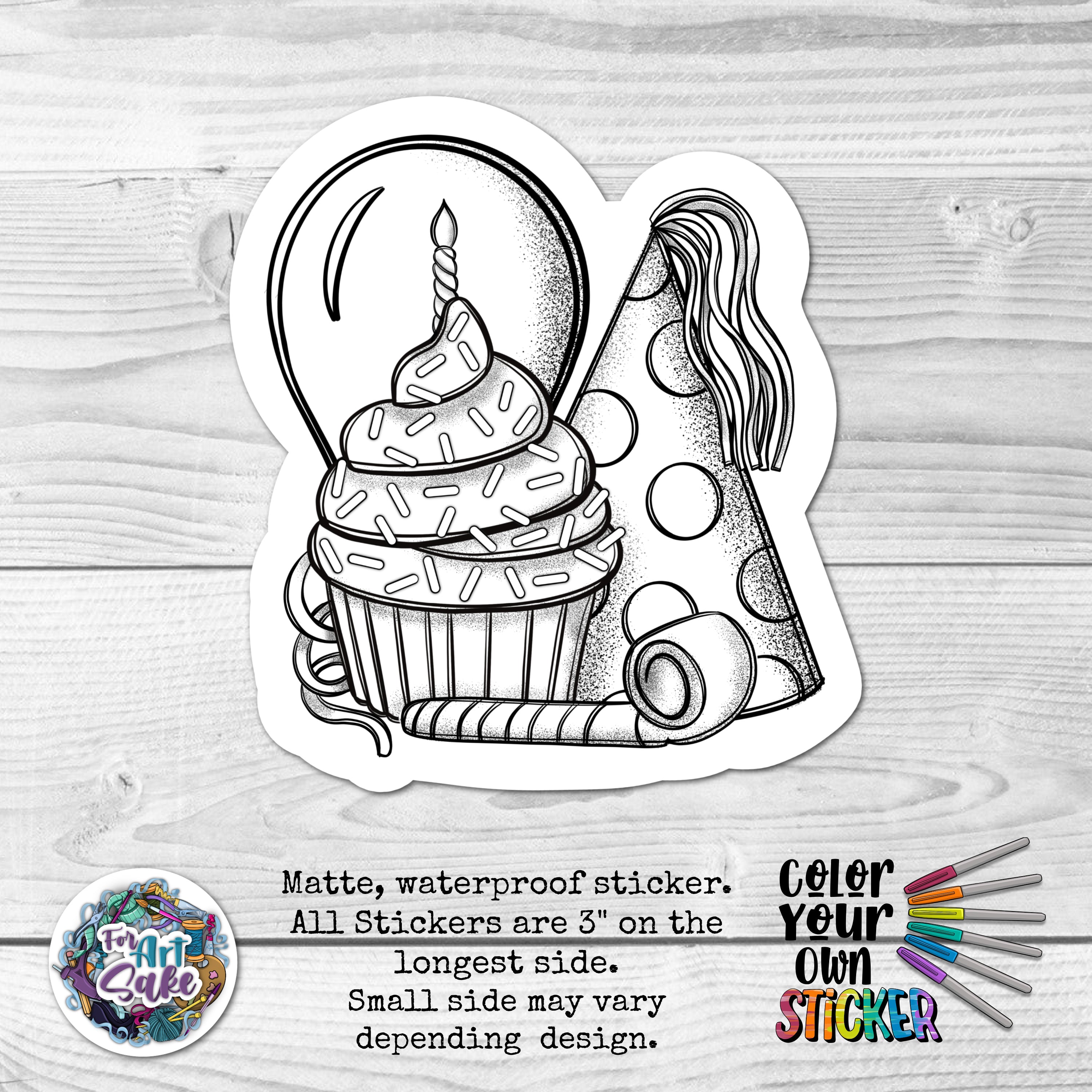 Party Time CYO Sticker
