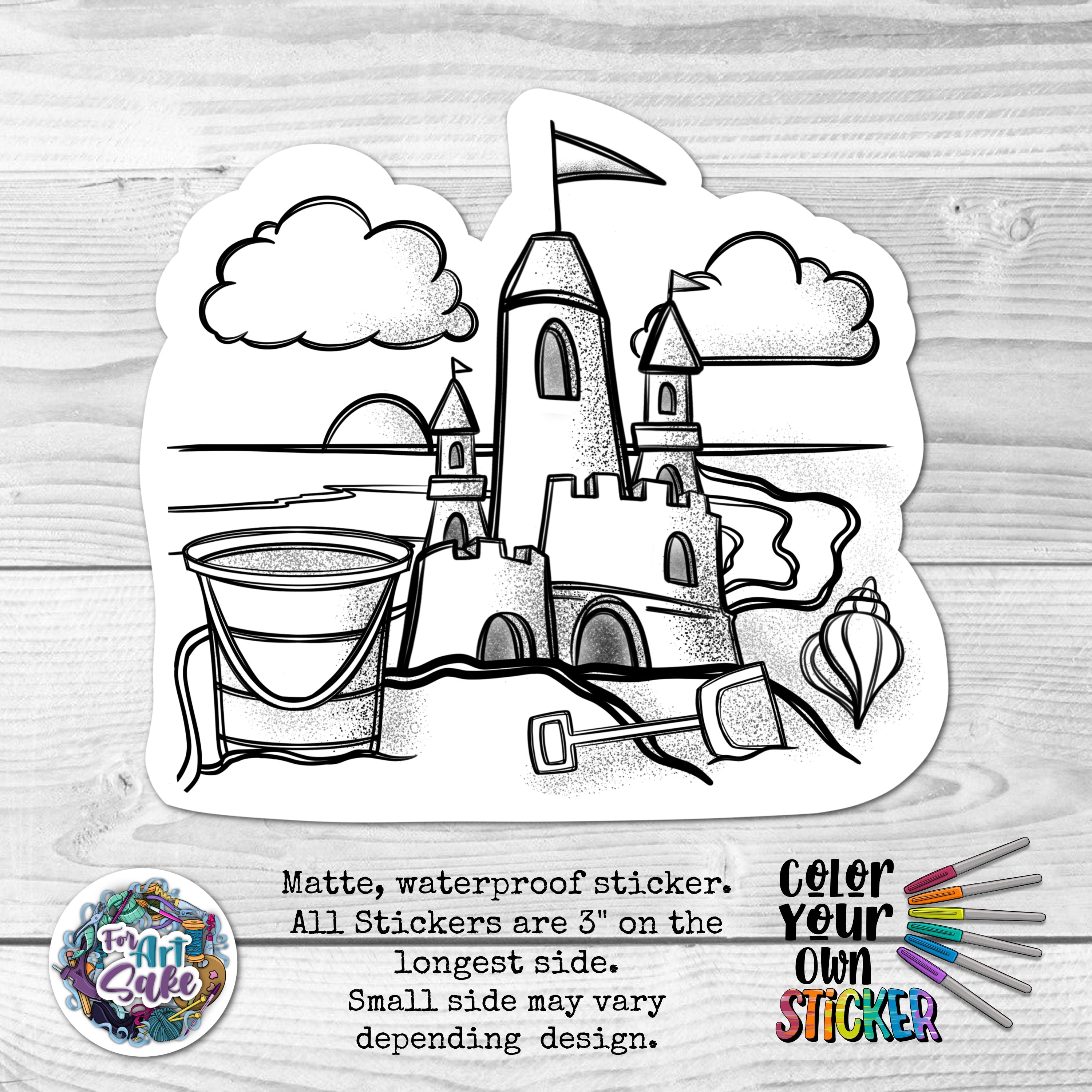 Sandcastle CYO Sticker