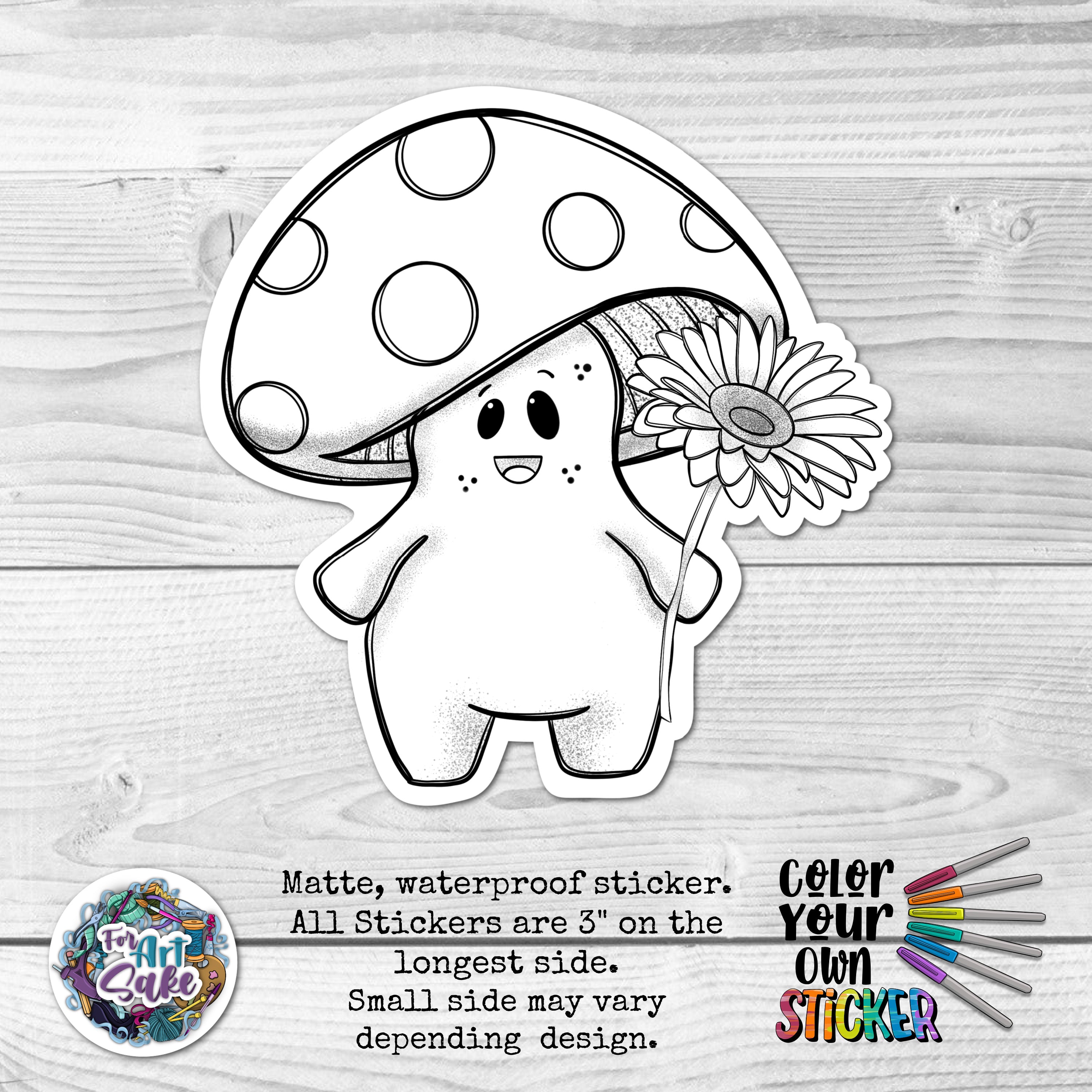 Shruber Mushroom CYO Sticker