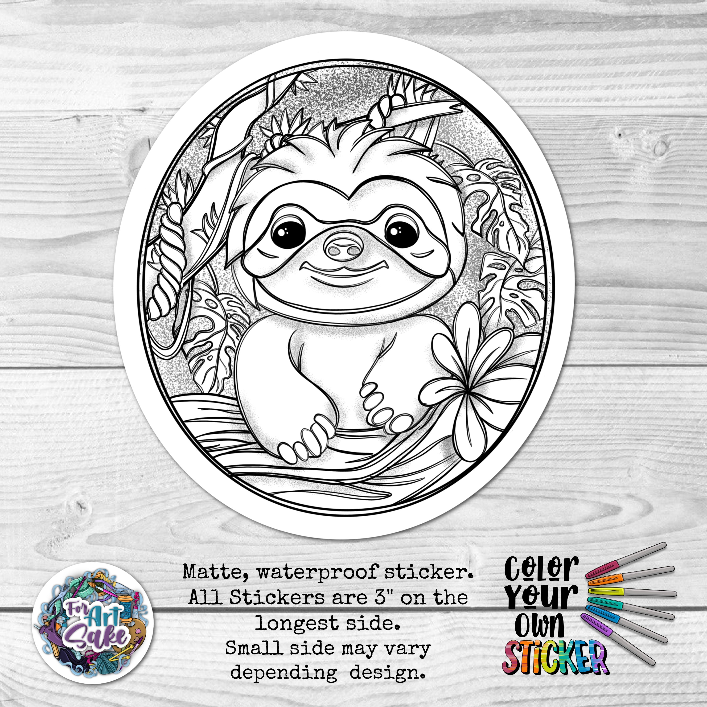 Sloth CYO Sticker