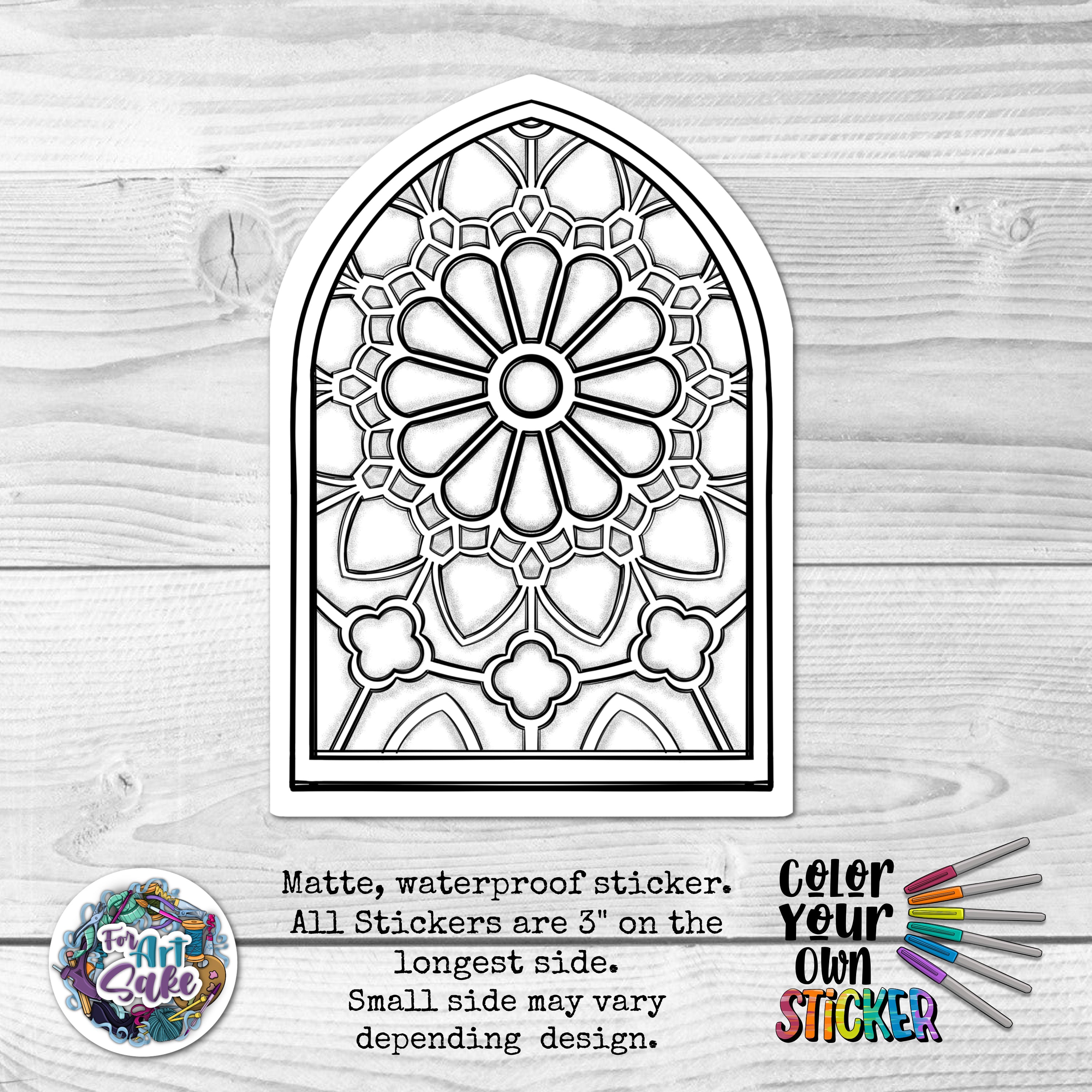 Stained Glass CYO Sticker