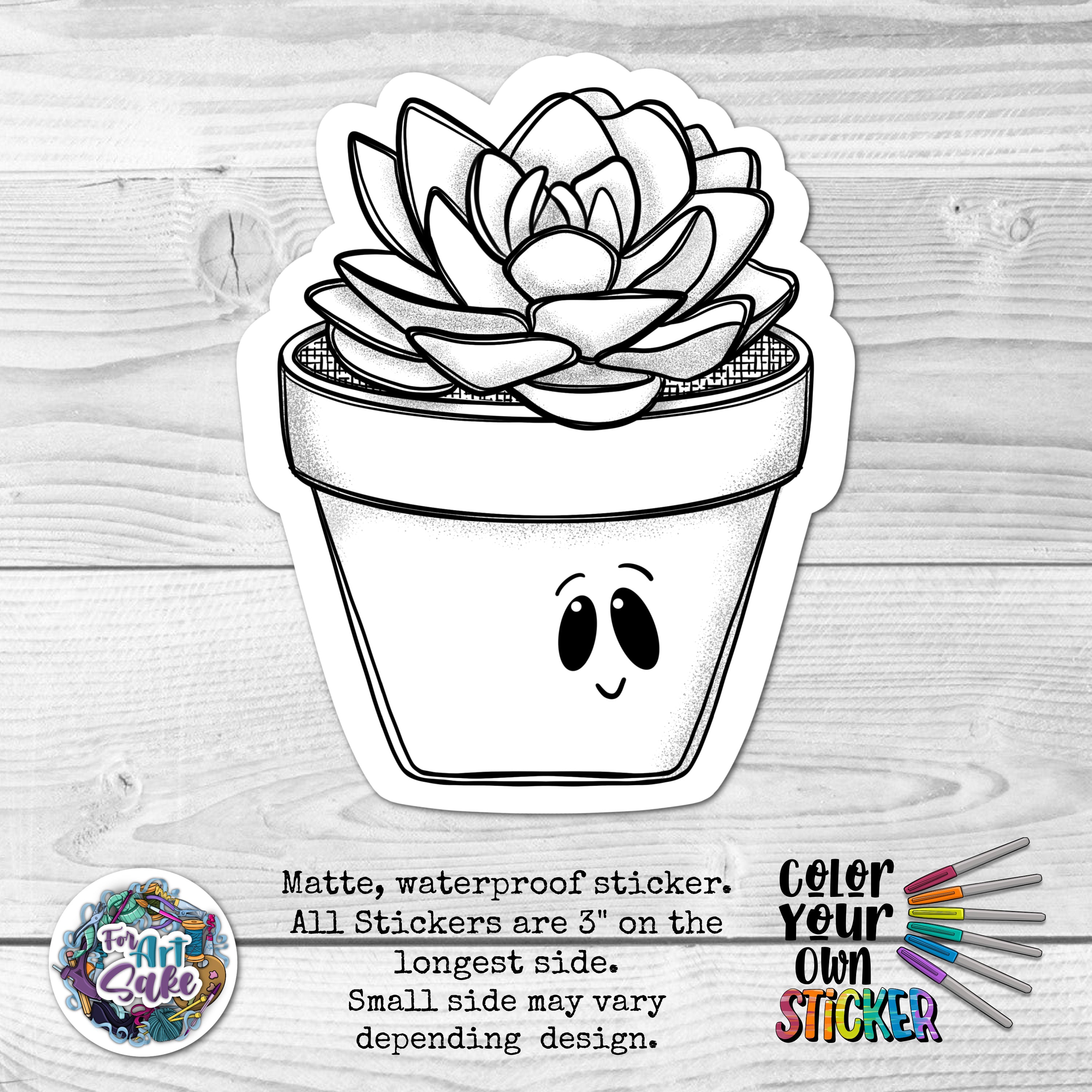 Succulent Plant CYO Sticker
