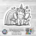 Unicorn Rainbow CYO Sticker