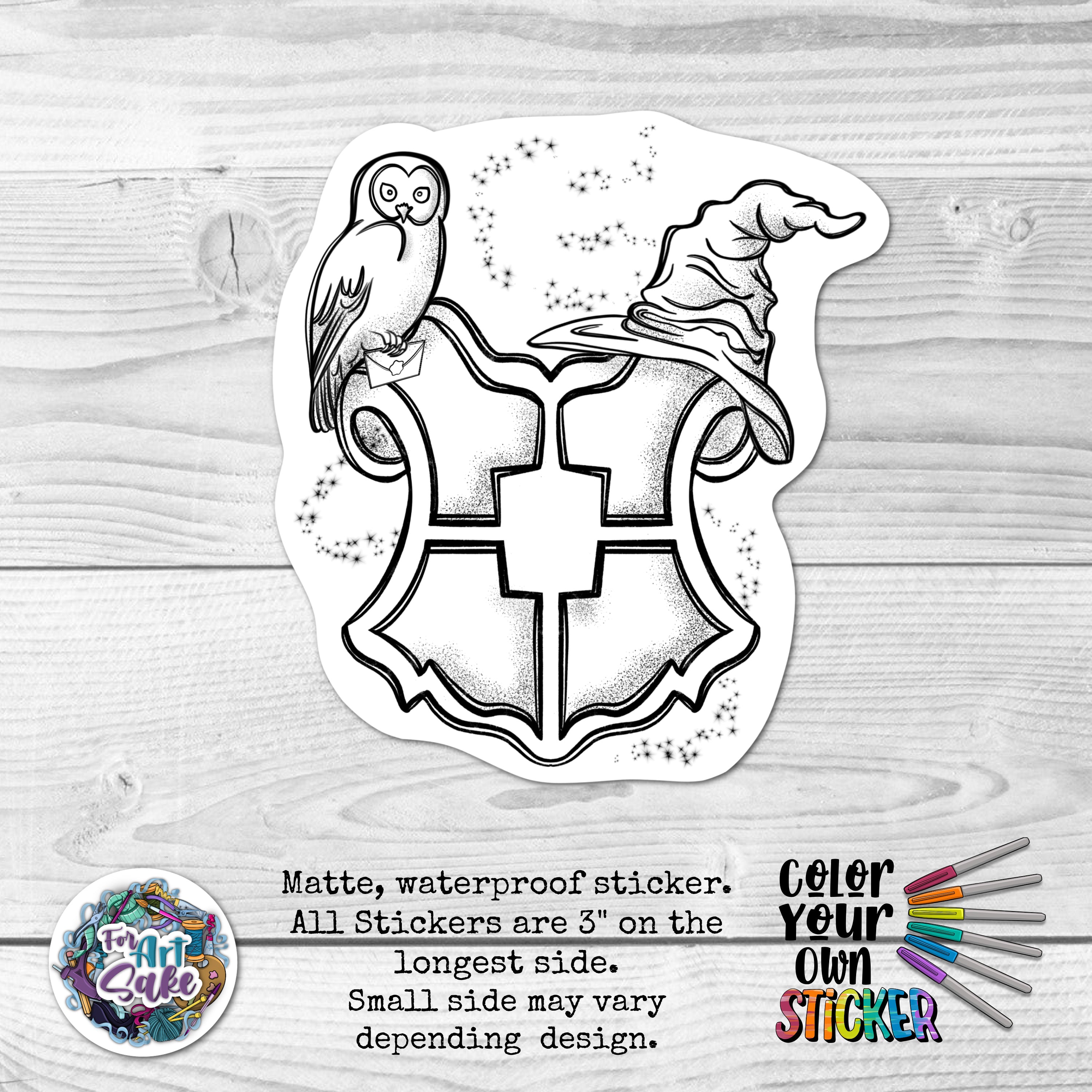 Wizard Crest CYO Sticker