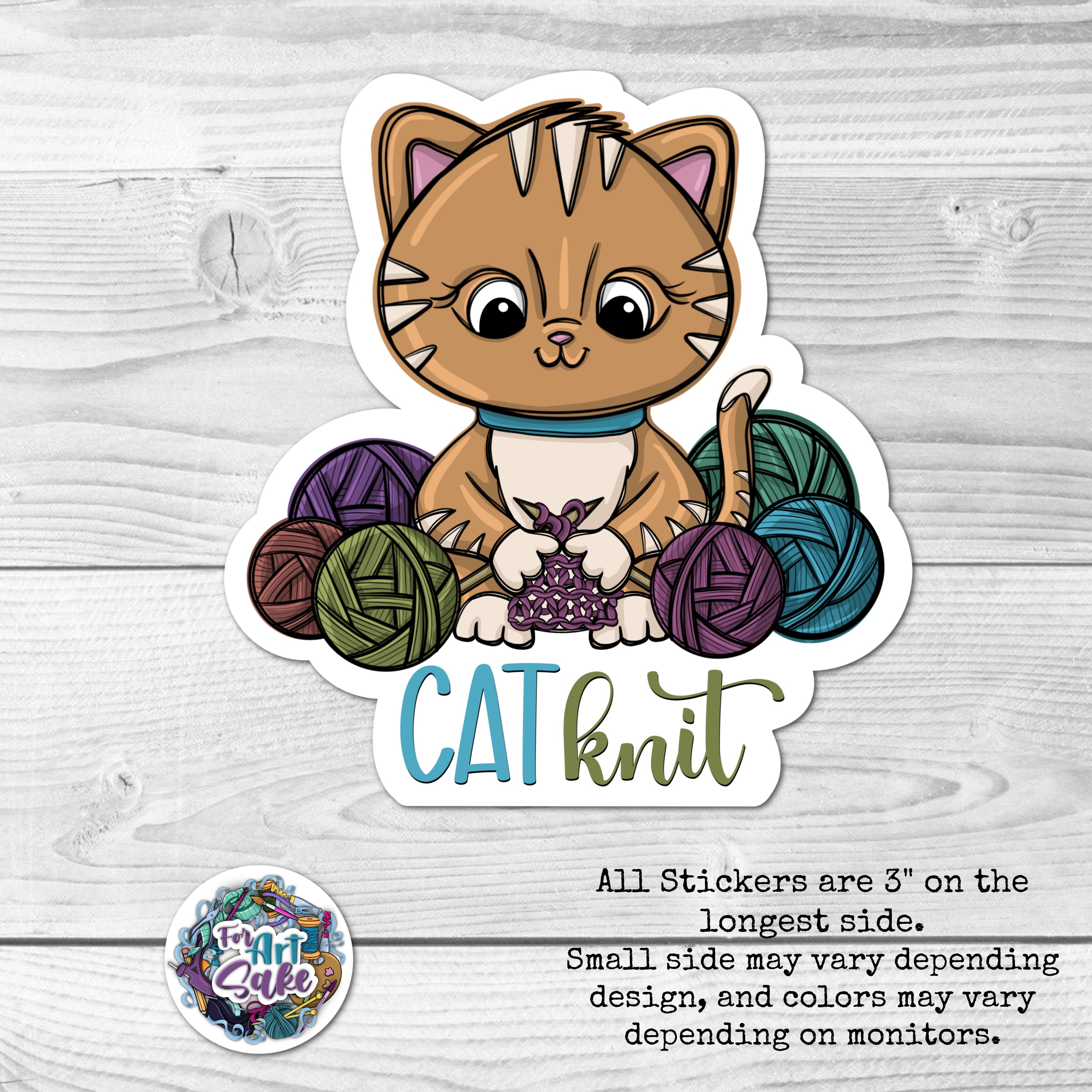 Cat Knit Sticker