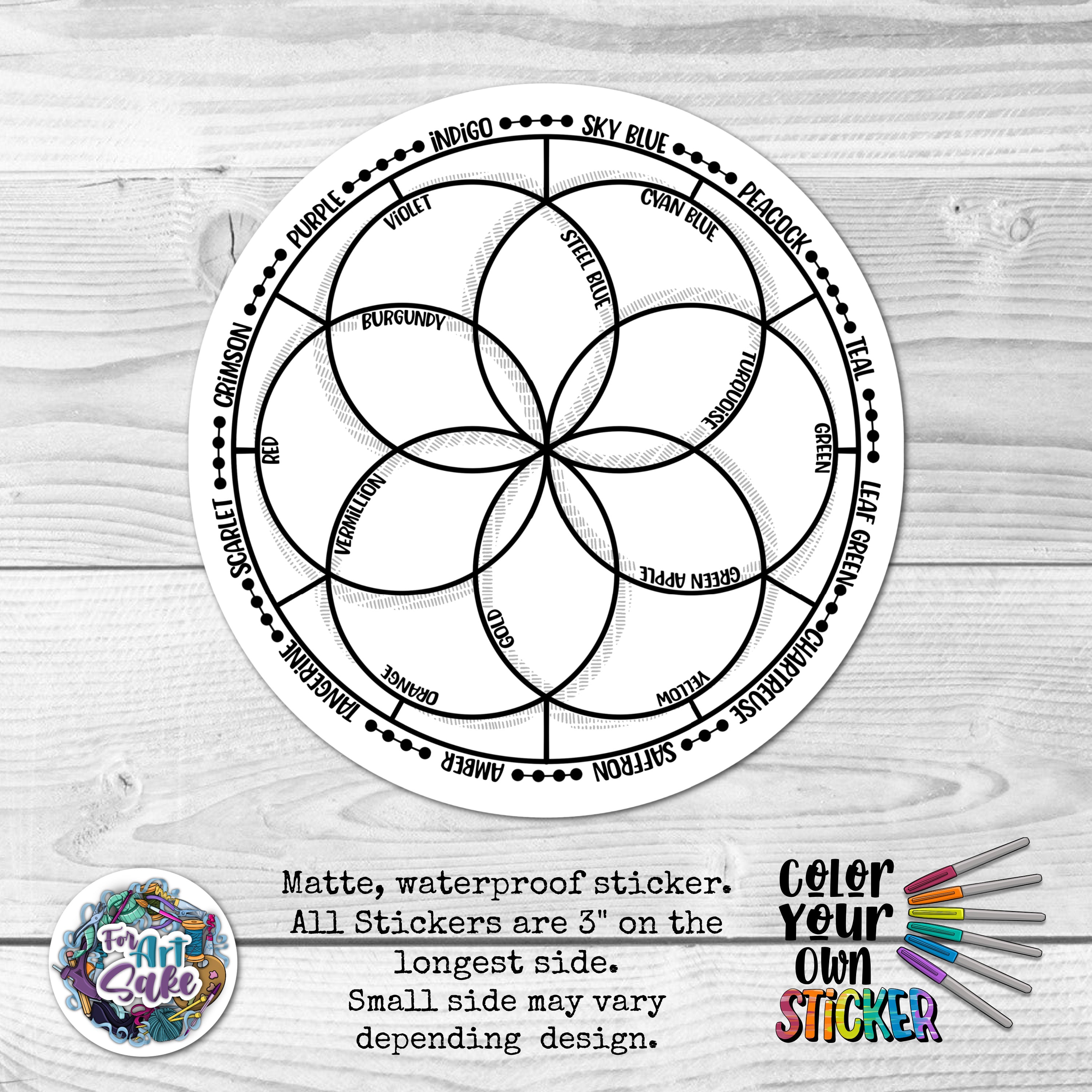 Color Wheel CYO Sticker