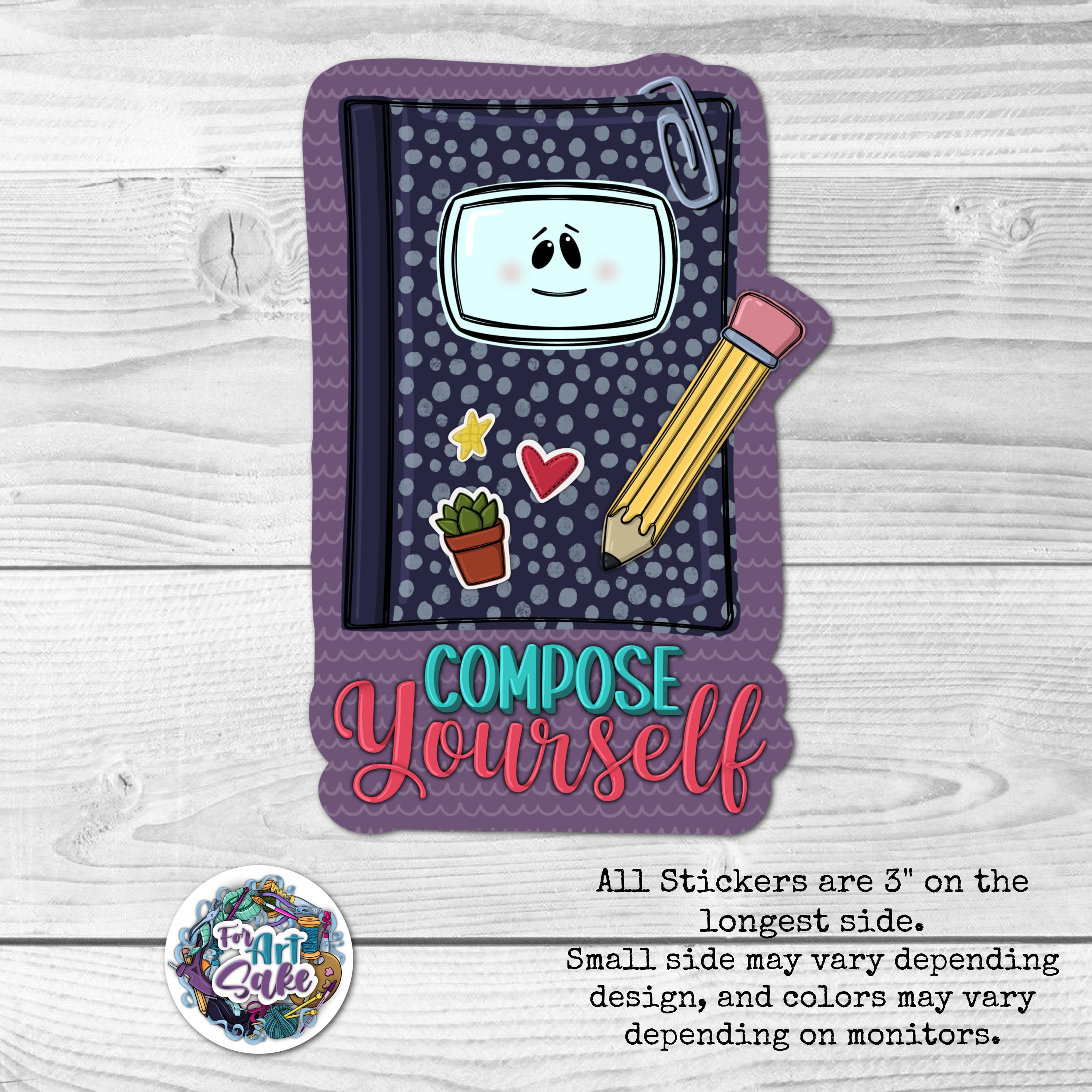 Compose Yourself Sticker