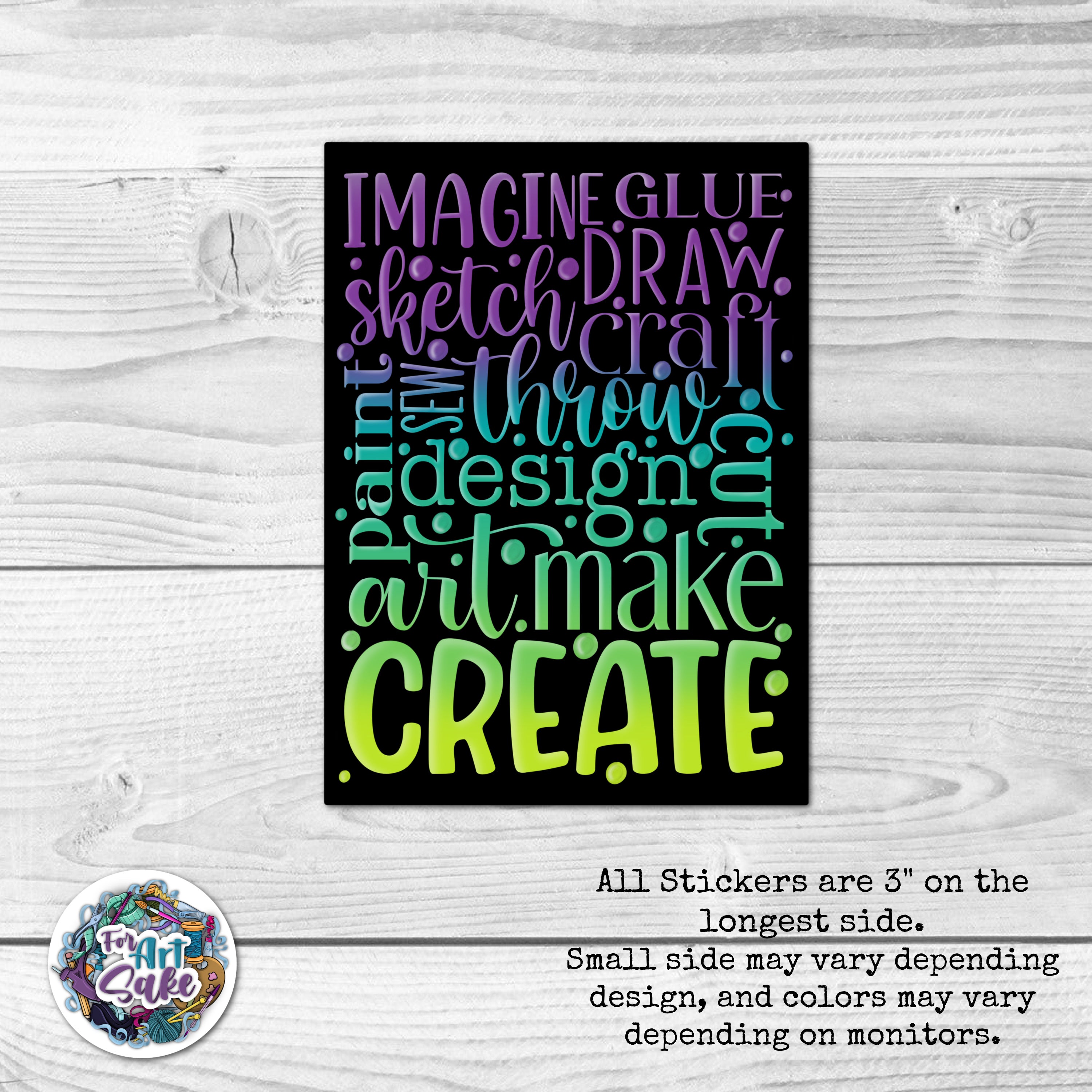 Creative Words Sticker