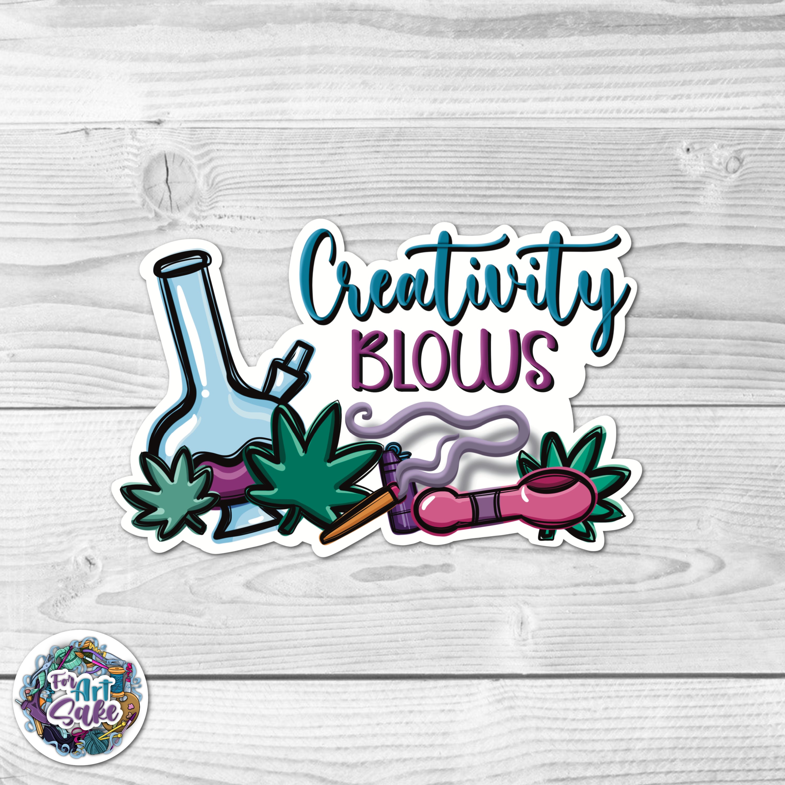 Creativity Blows Sticker