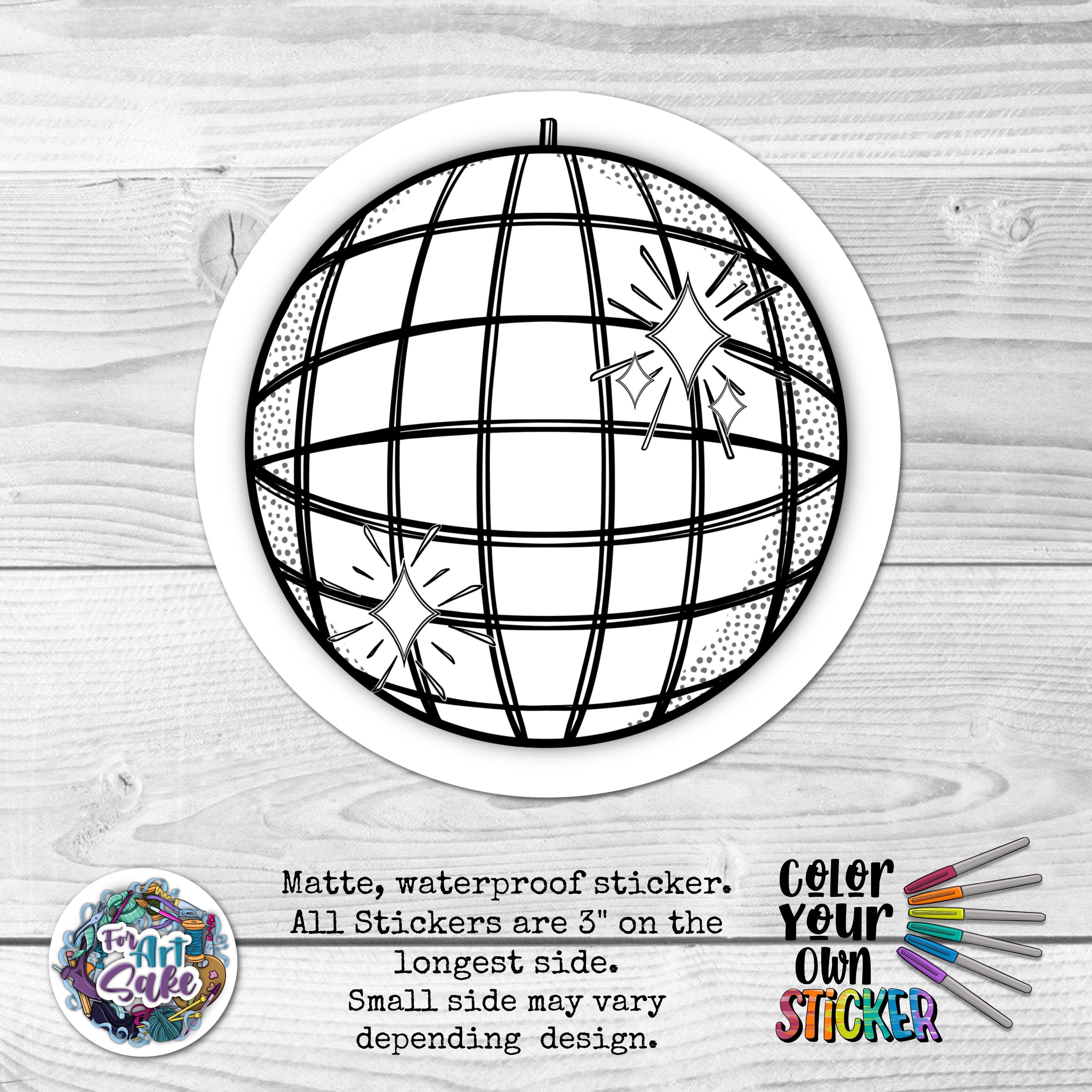 Disco Ball CYO Sticker