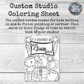 Coloring Page- For Art Sake Mascots