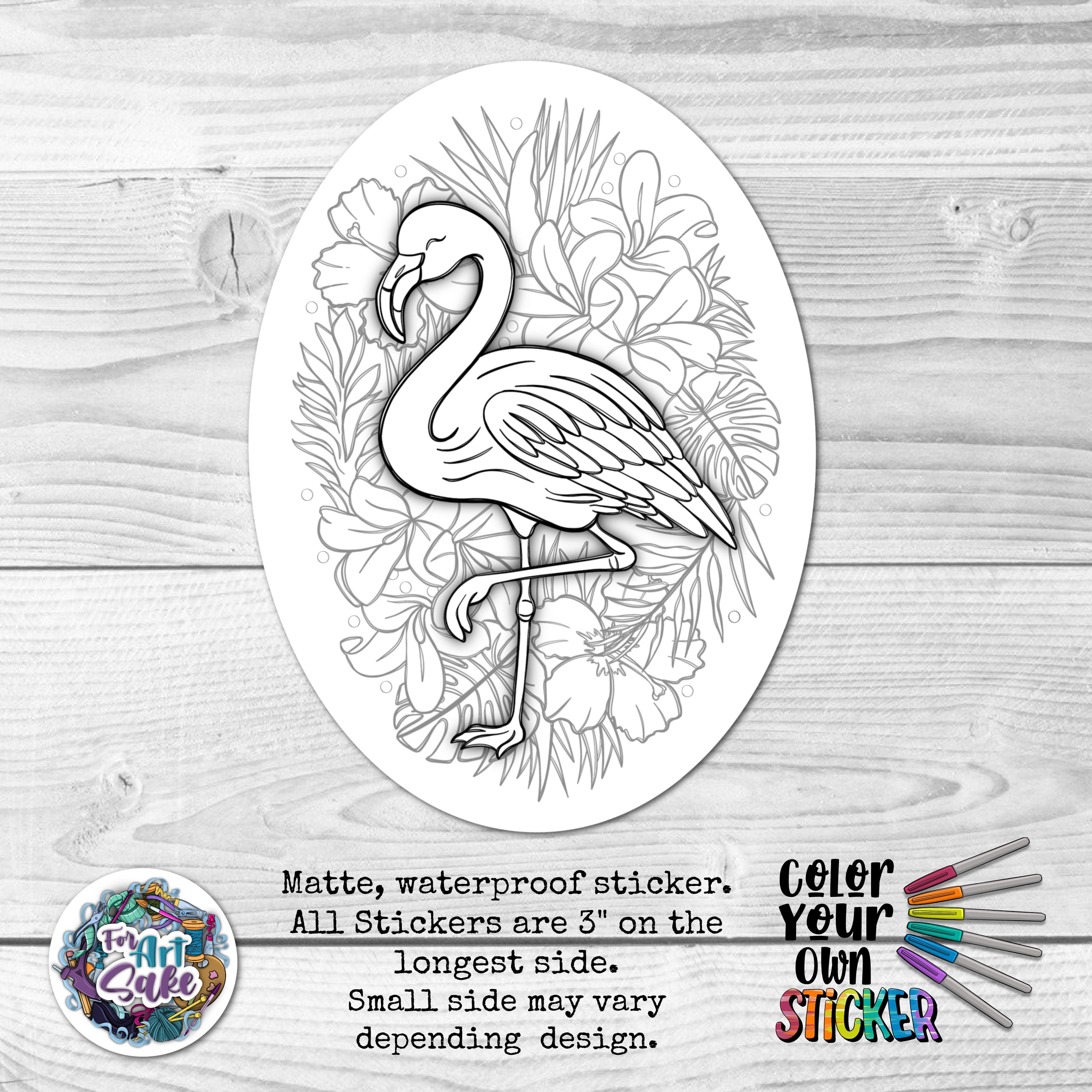 Flamingo CYO Sticker