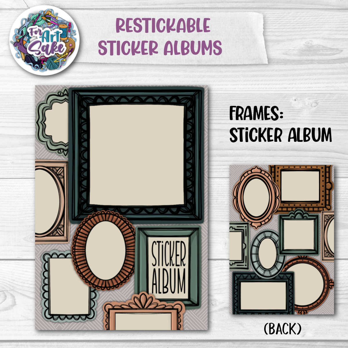 Frames:  Restickable Sticker Album