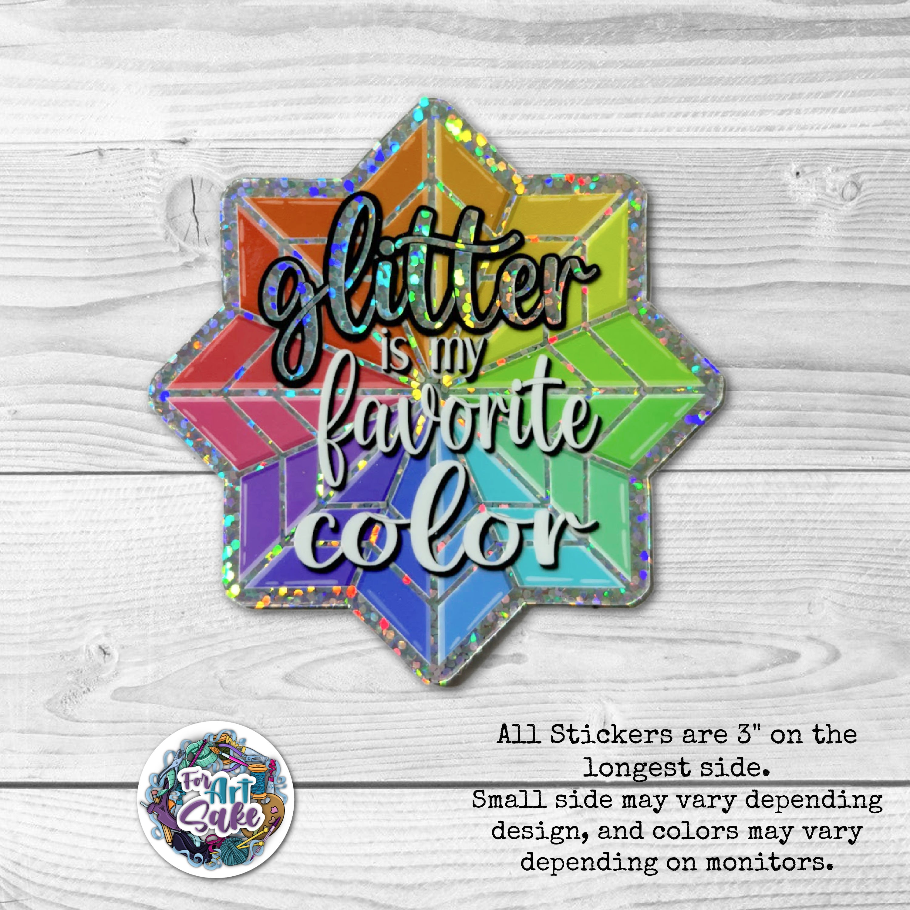 Glitter is my Favorite Color: Iridescent Glitter Sticker