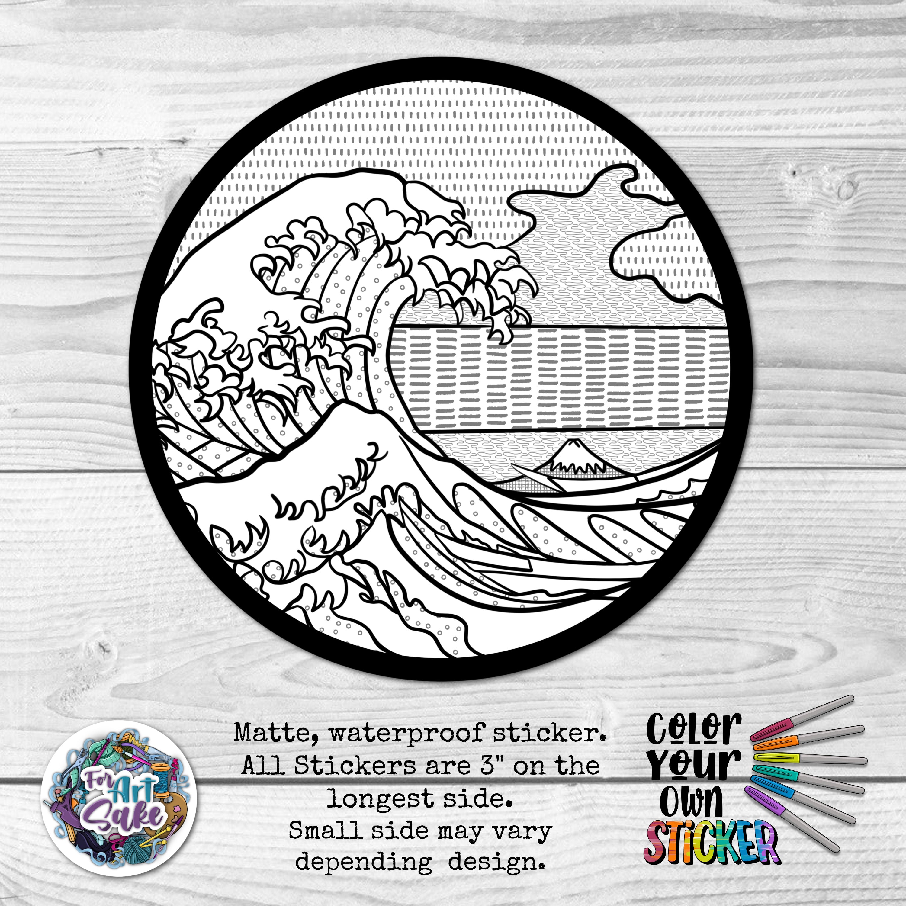 The Great Wave CYO Sticker