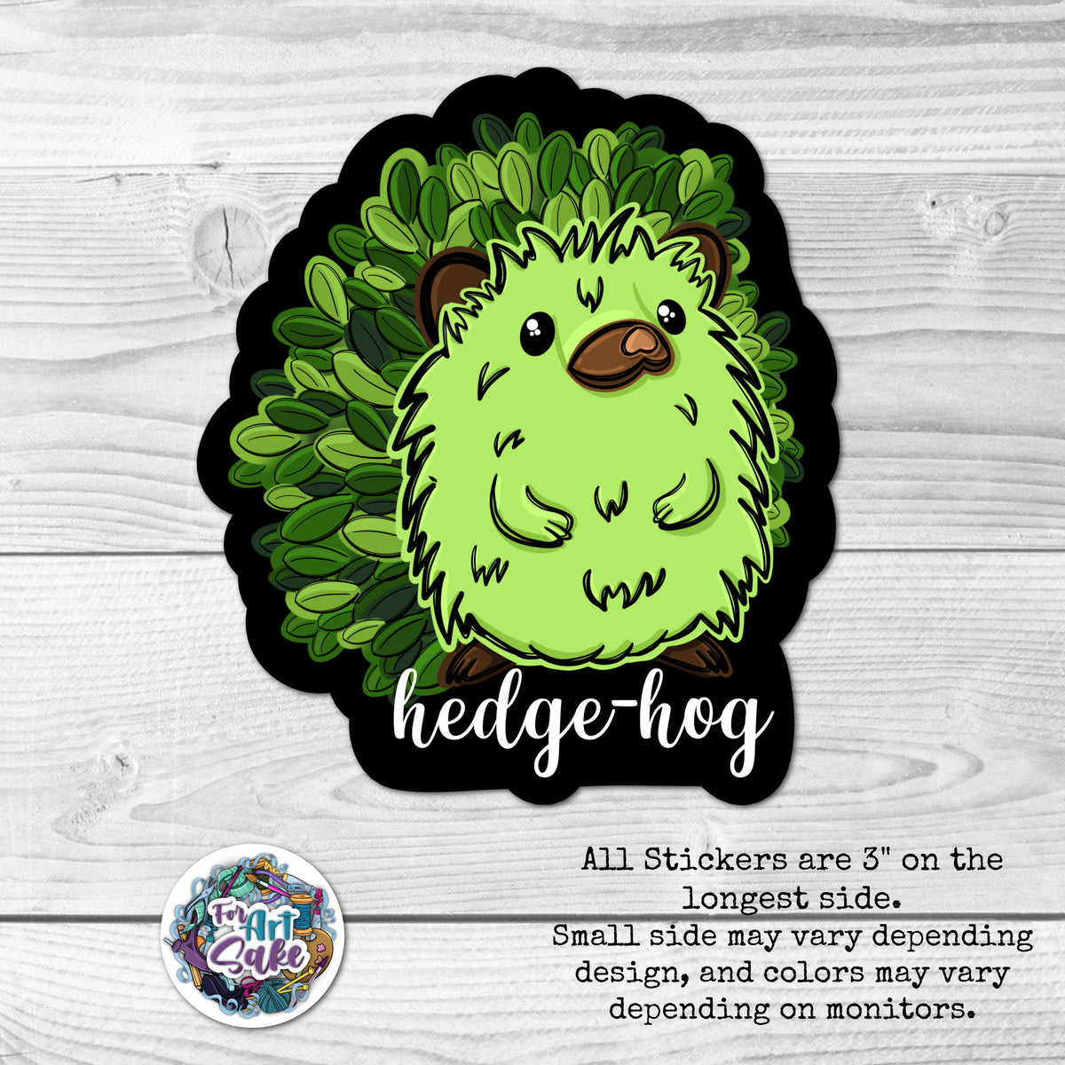 Hedge-Hog Pun Sticker