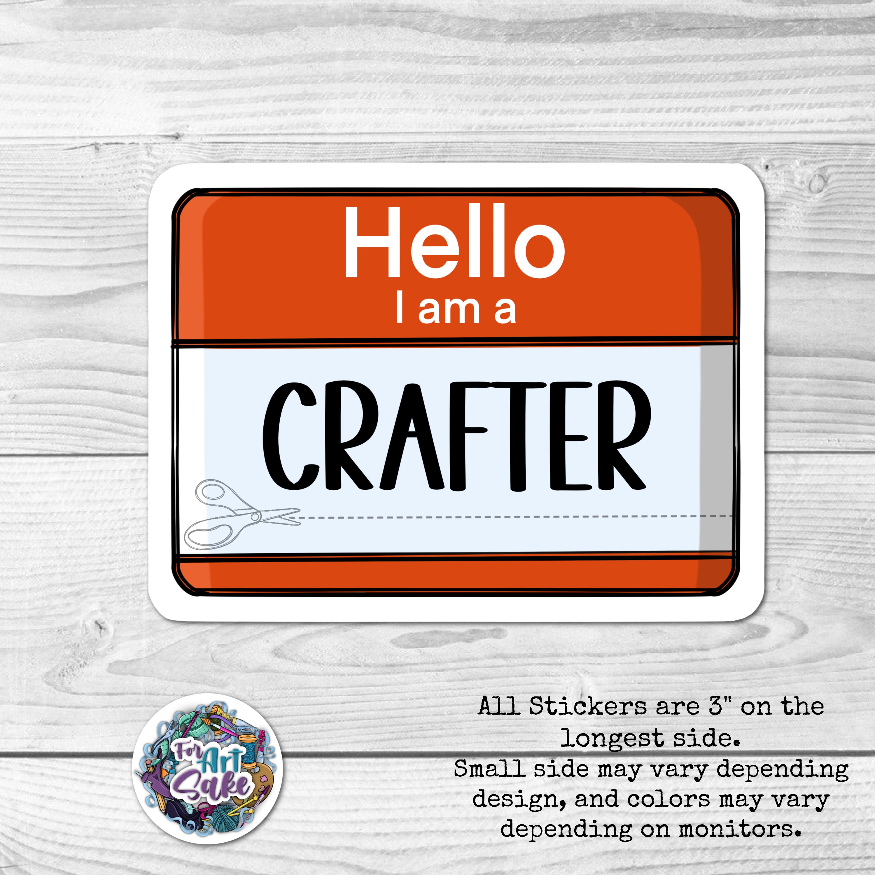 Hello I Am a: Crafter
