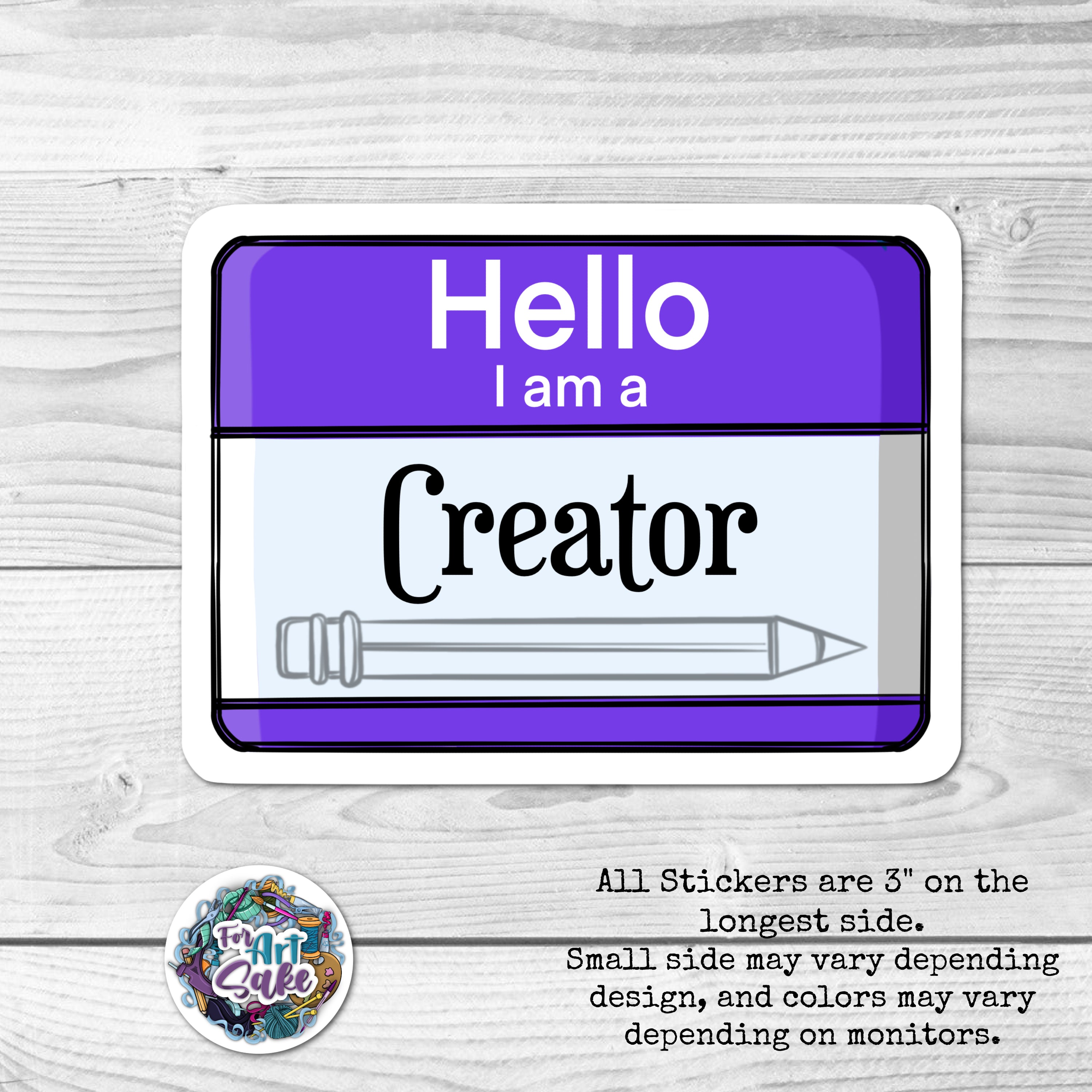 Hello I Am a: Creator