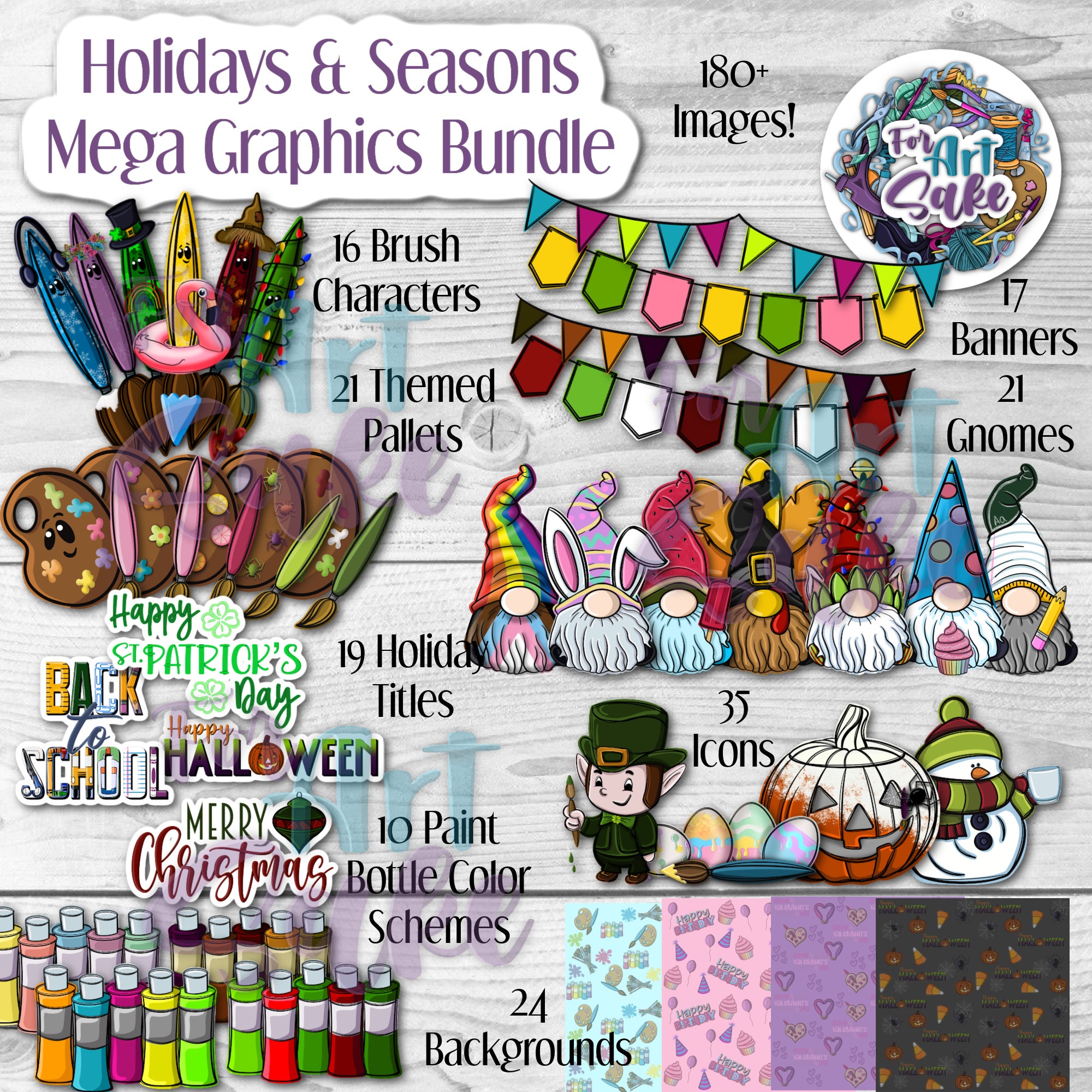 Holidays & Seasons Mega Graphics Bundle!