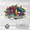 Make Art, Not War Sticker