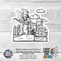 Medieval Dragon CYO Sticker