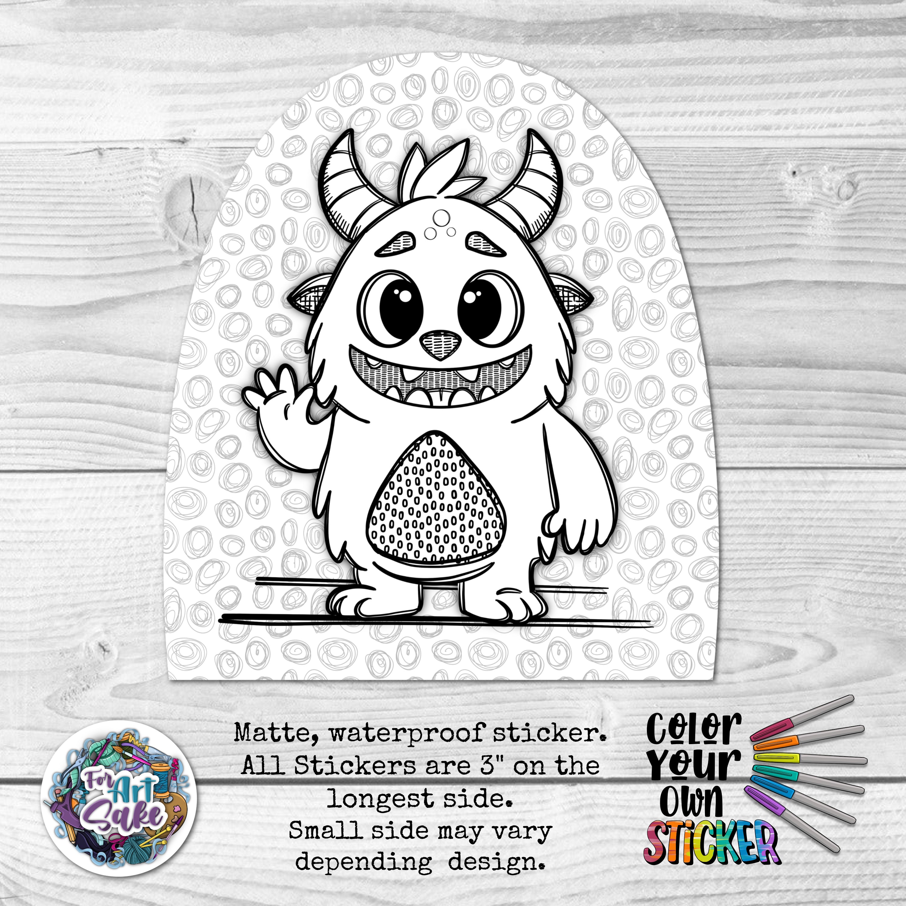 Cute Monster CYO- Sticker