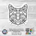 Cat Mosaic CYO Sticker