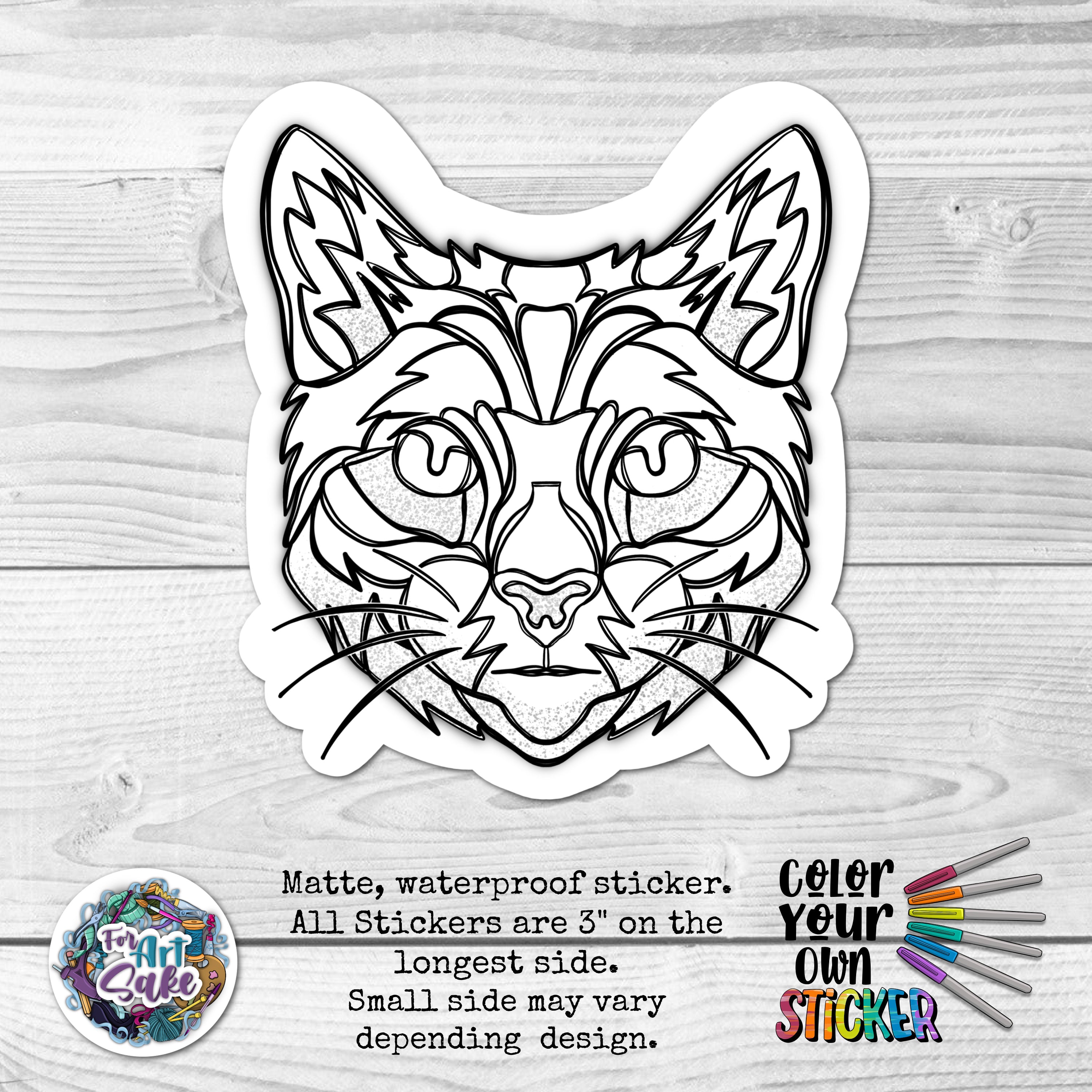 Cat Mosaic CYO Sticker