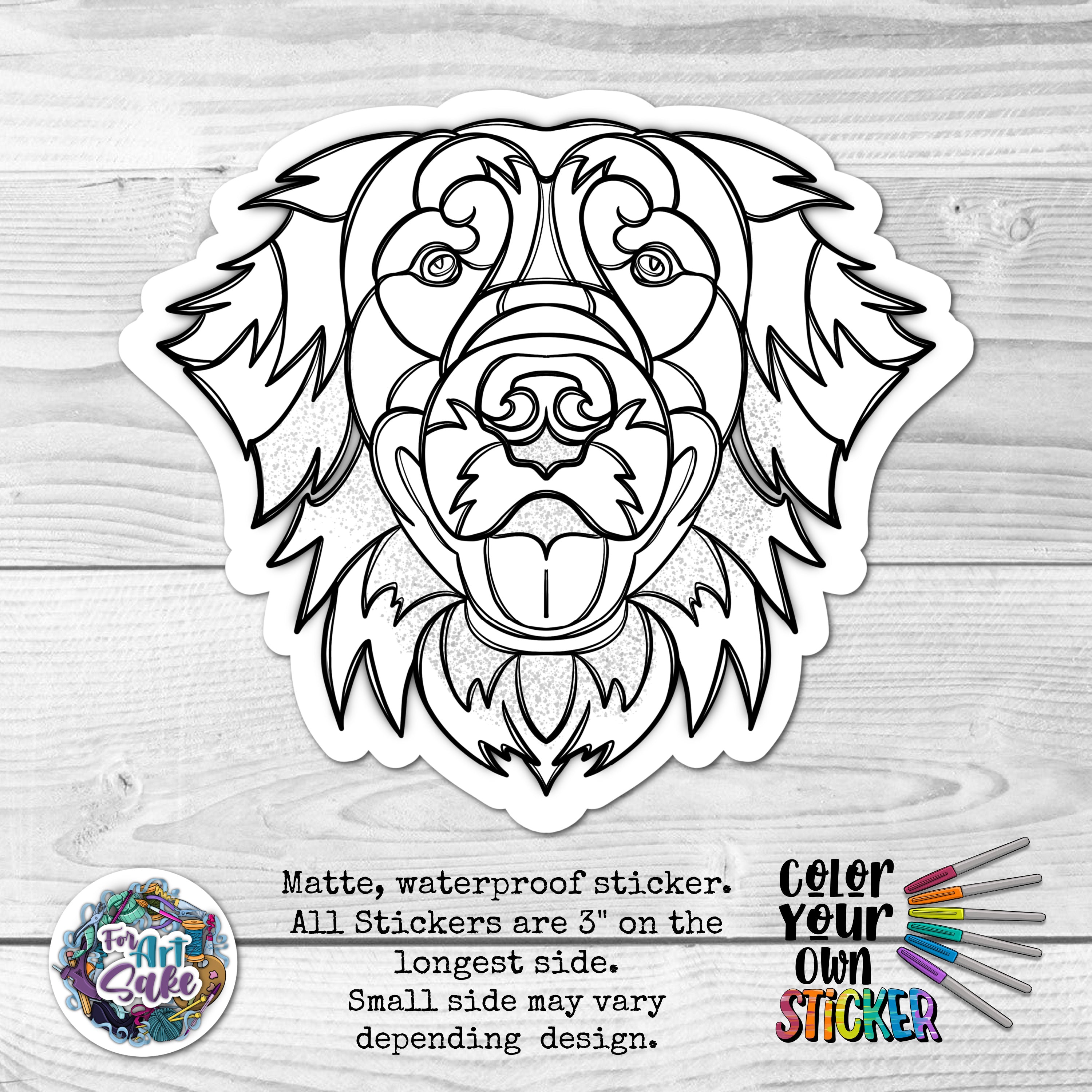 Dog Mosaic CYO Sticker