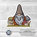 Mushroom Gnome Sticker