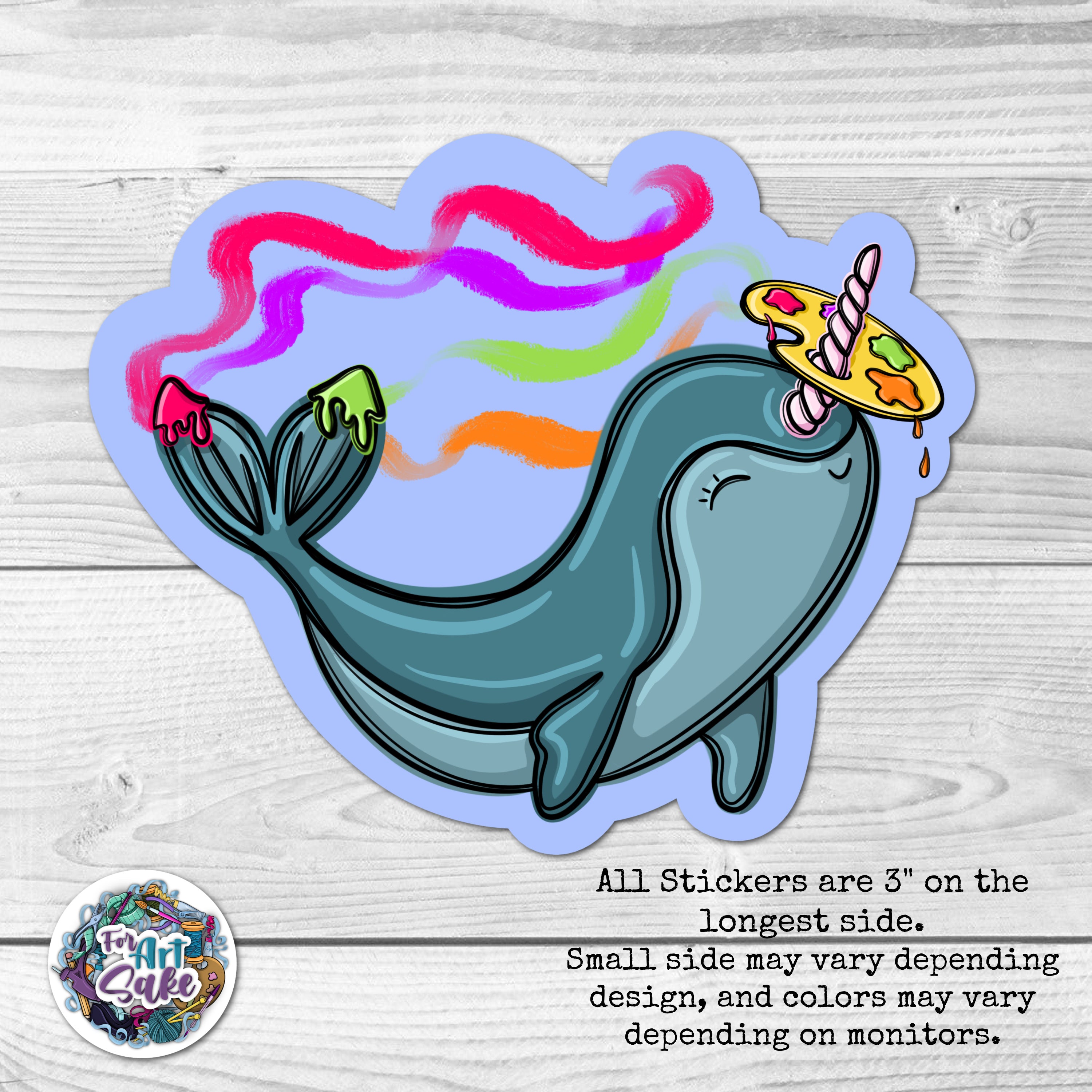 Narwhal Nose Sticker