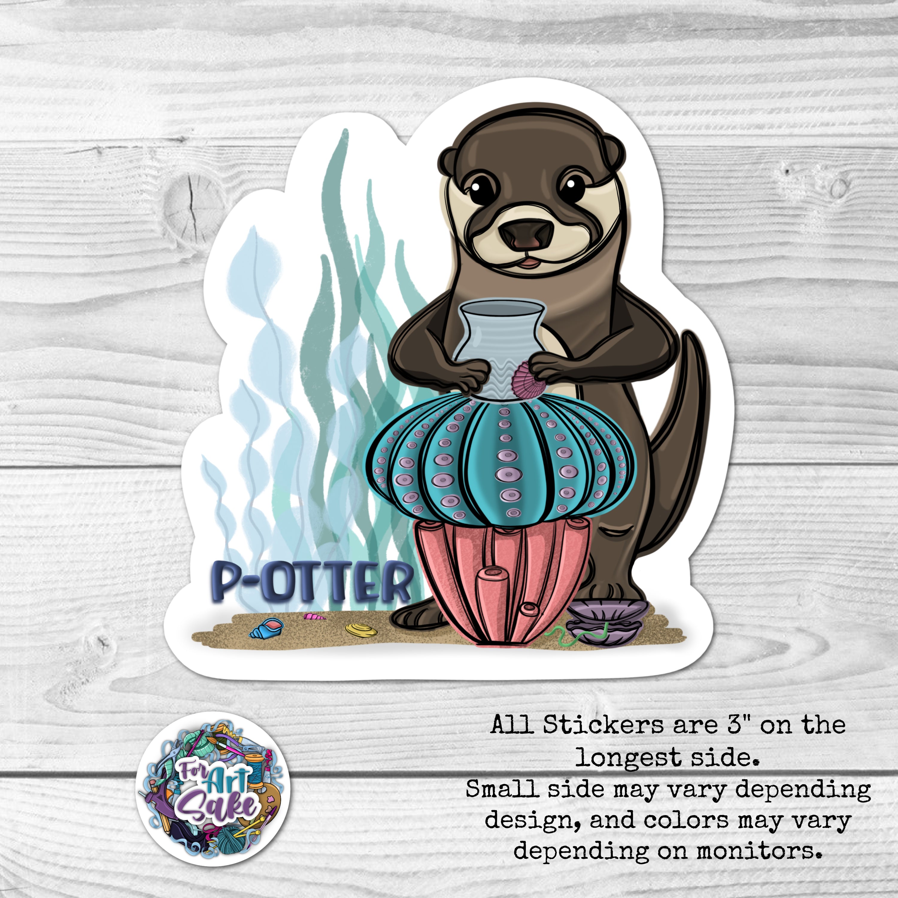 P-Otter the Potter! Sticker