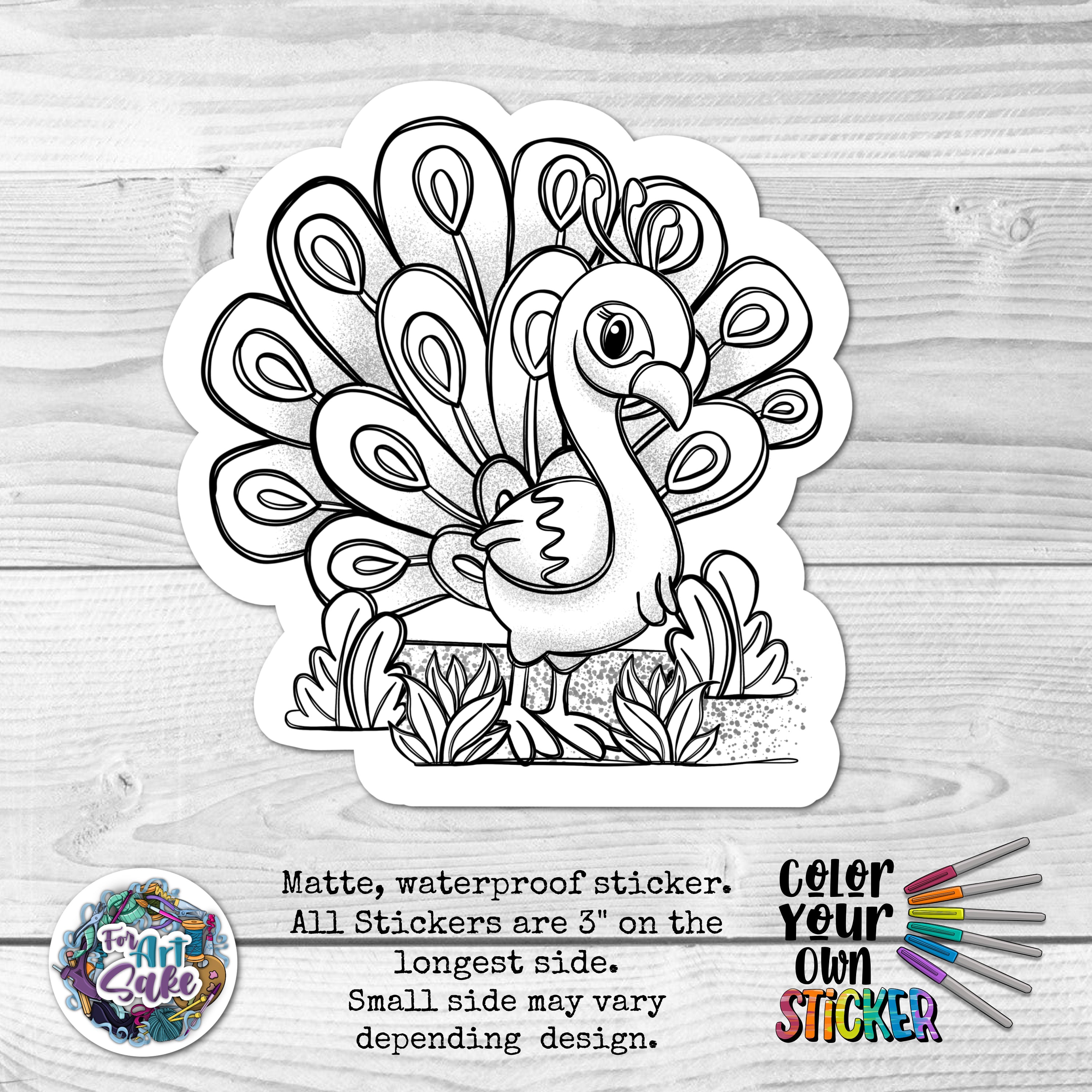 Peacock CYO Sticker
