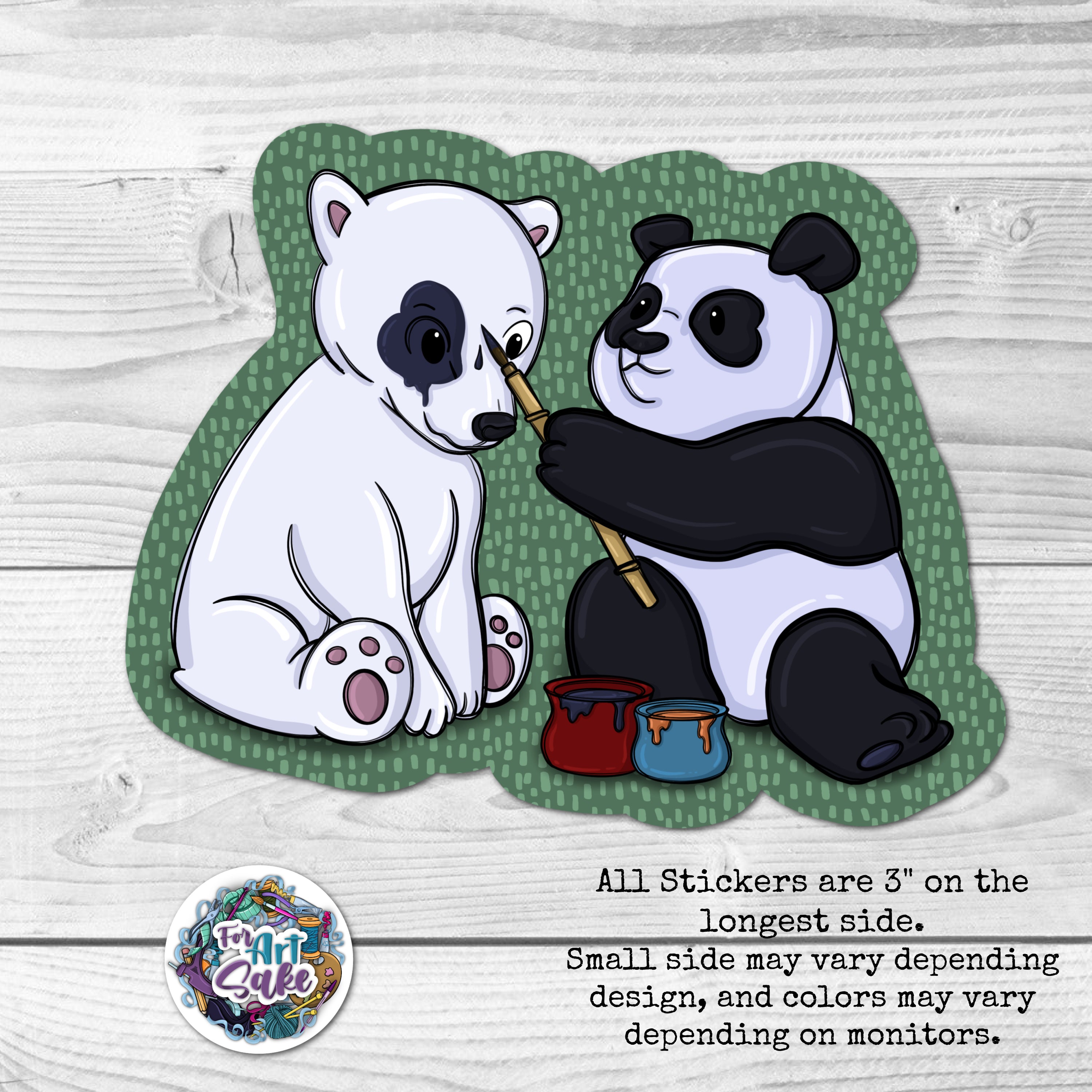 Polar & Panda Sticker