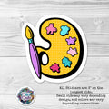 Pop Art Pallet- Sticker