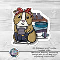 Posie the Potter- Guinea Pig Sticker