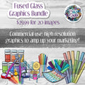 Fused Glass Graphics Bundle- Marketing Images