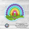 Rainbow Caterpillar Sticker