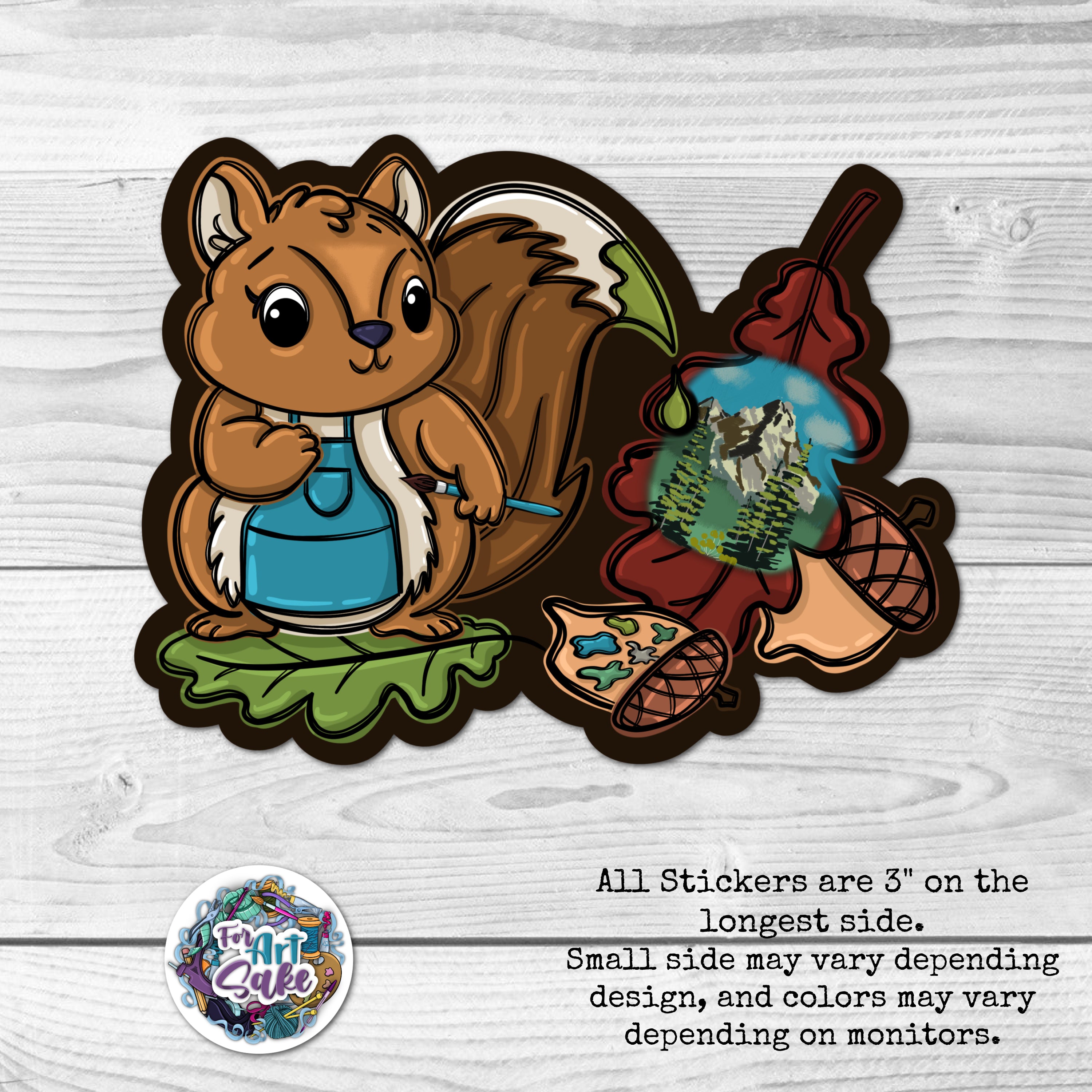 Ross the Squirrel Sticker