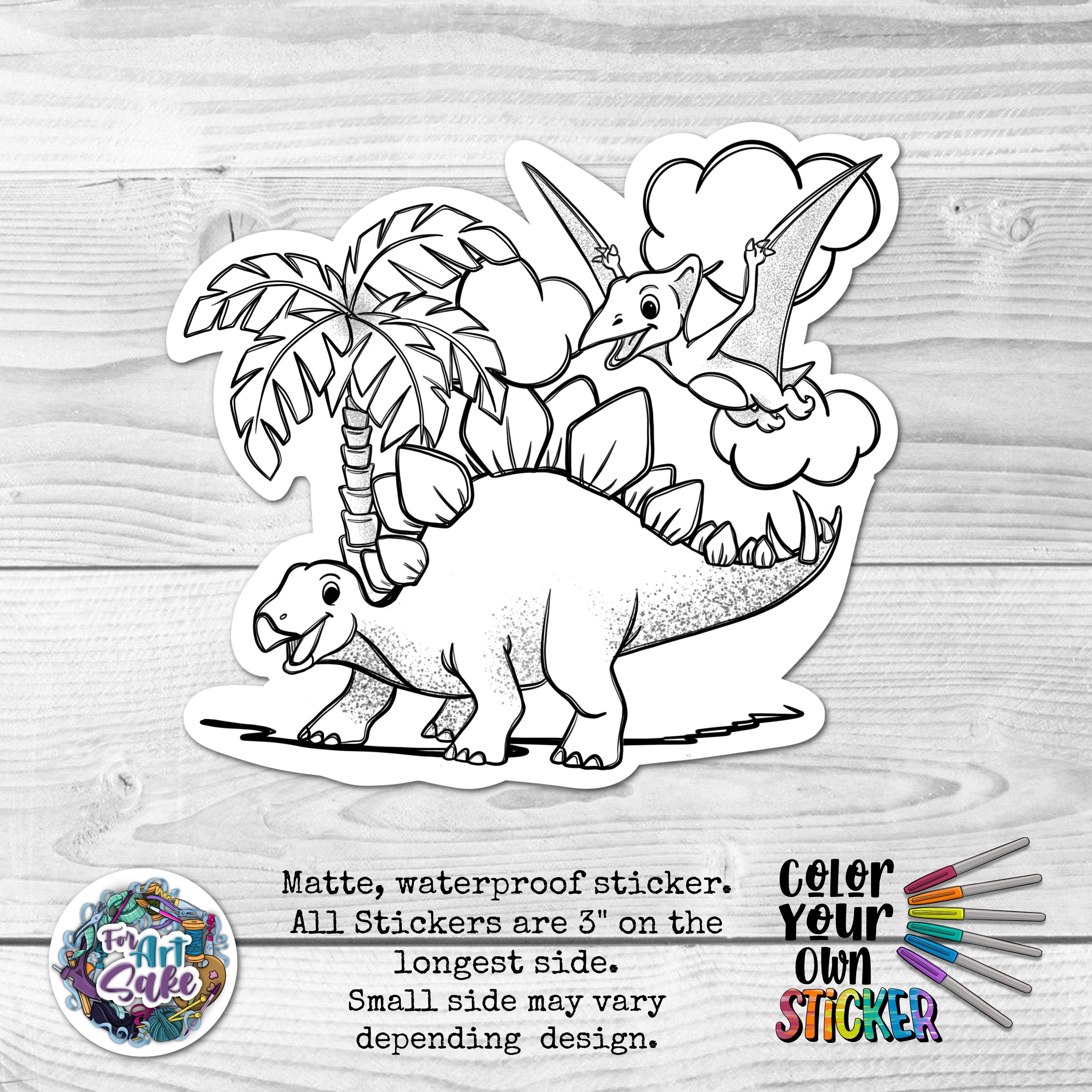 Stegosaurus CYO Sticker