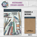 Stickers & Sketches:  Restickable Sticker Album