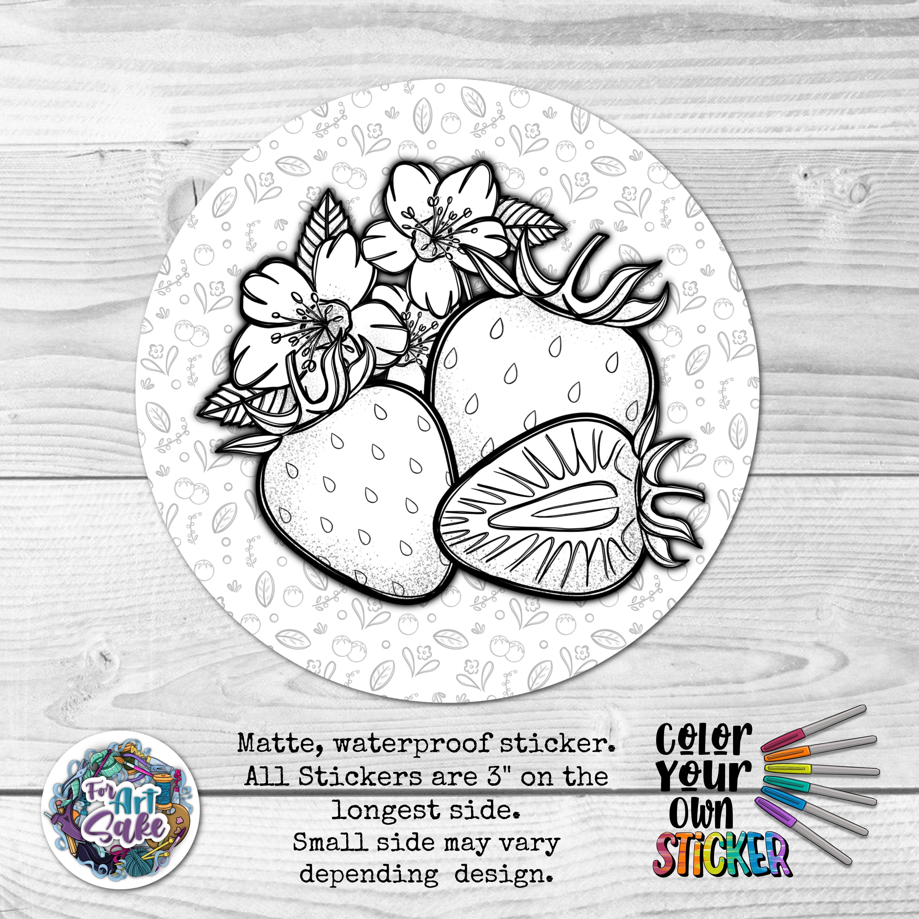 Strawberries CYO Sticker